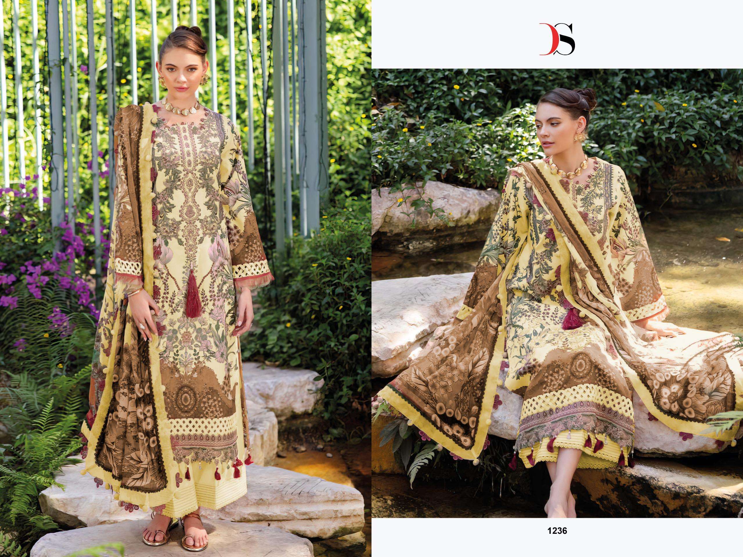 DEEPSY SUITS JADE BLISS LAWN 25 COTTON PATCH EMBROIDERY WORK SALWAR KAMEEZ 