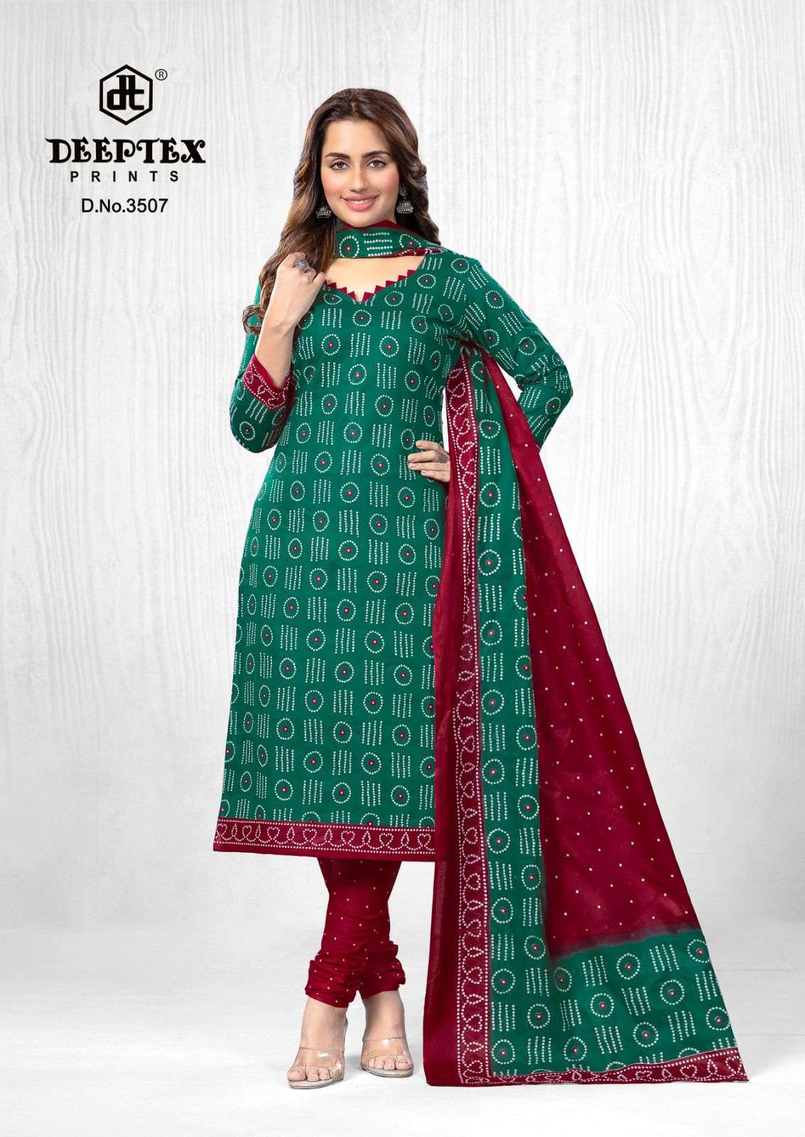 DEEPTEX CLASSIC CHUNARIS VOL 35 COTTON SALWAR SUIT 