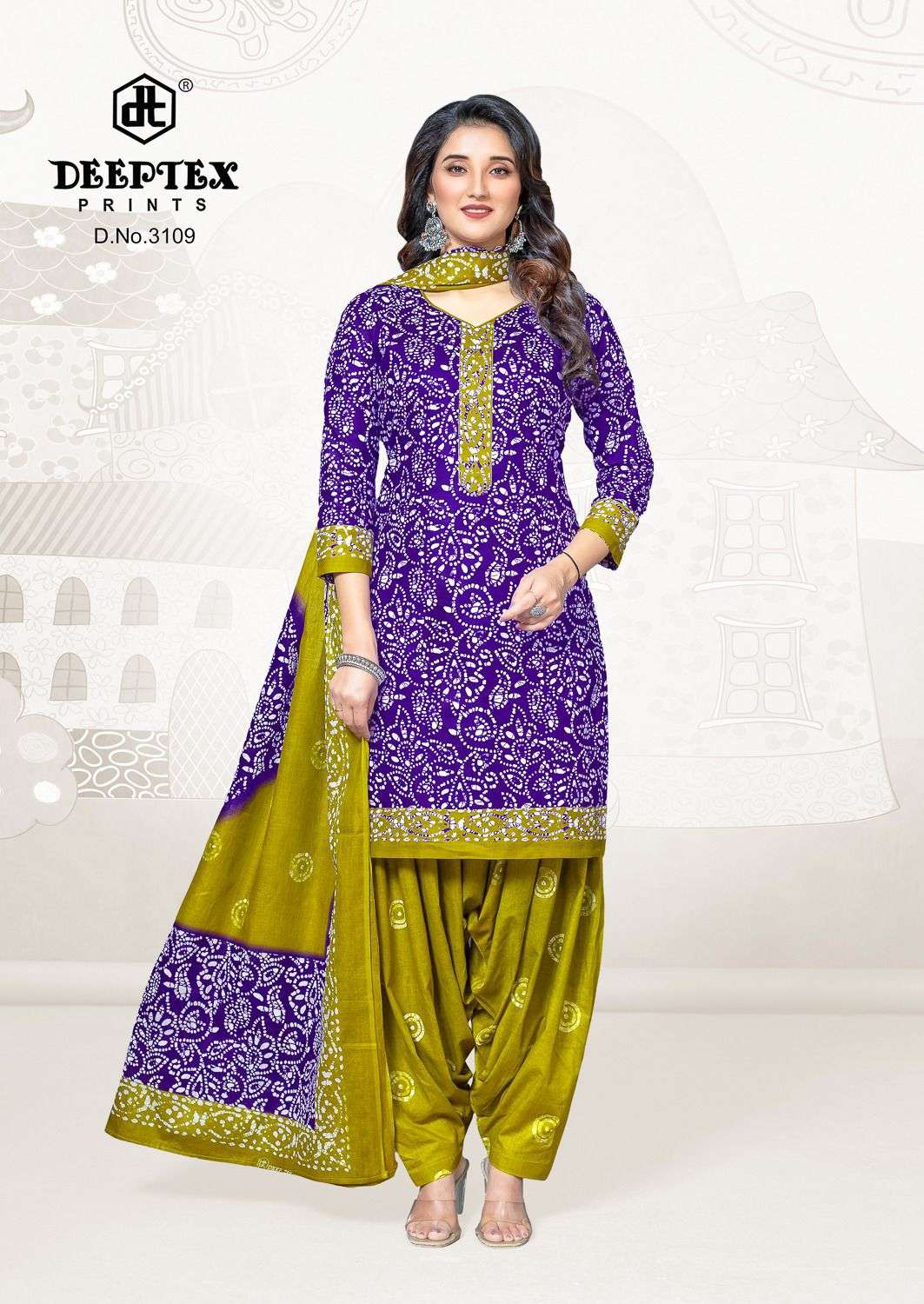 DEEPTEX PRINTS BATIK PLUS VOL 30 COTTON PRINTED PATIYALA SALWAR SUIT 