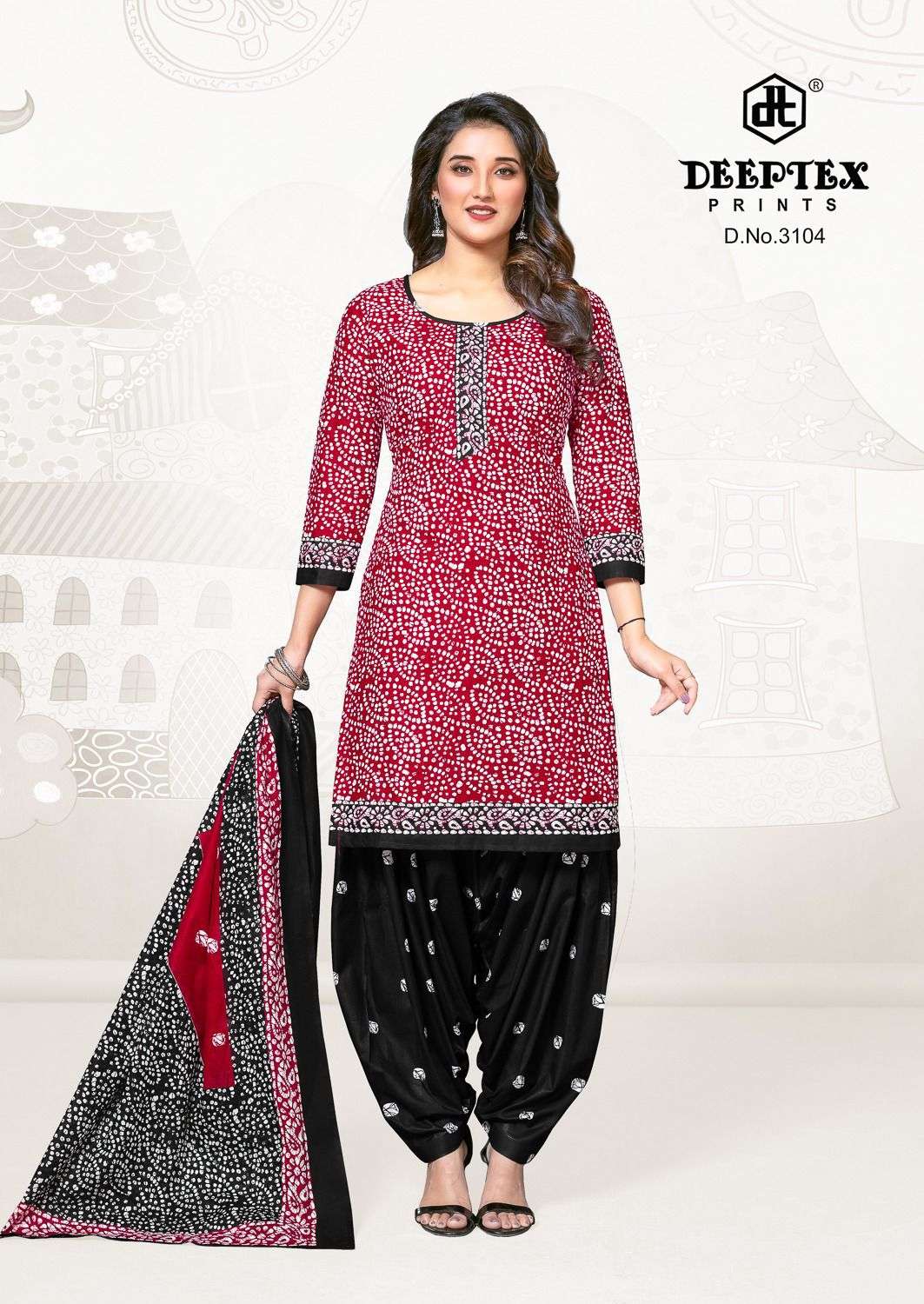 DEEPTEX PRINTS BATIK PLUS VOL 31 COTTON PRINTED SALWAR SUIT