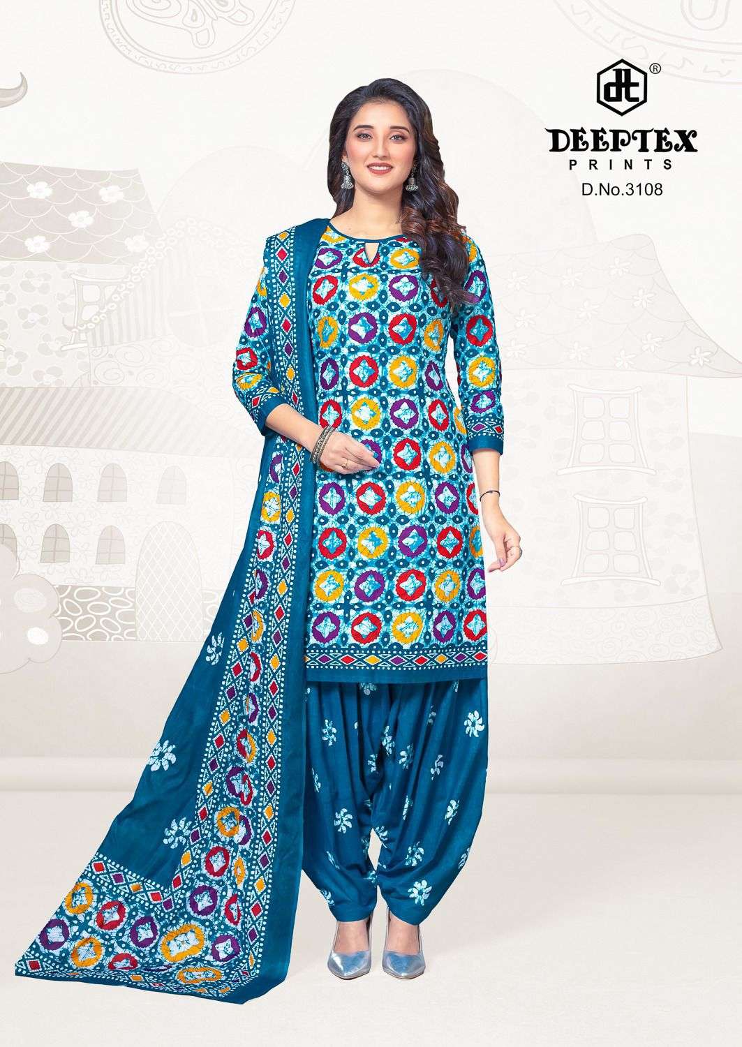 DEEPTEX PRINTS BATIK PLUS VOL 31 COTTON PRINTED SALWAR SUIT