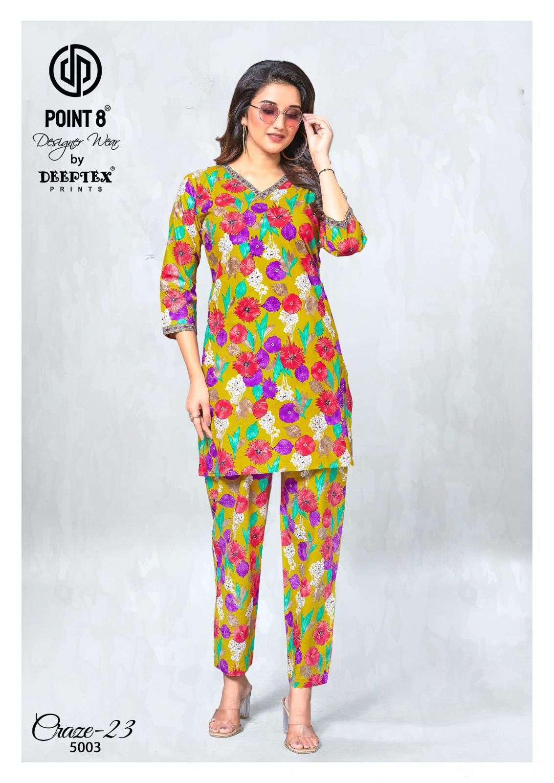 DEEPTEX PRINTS CRAZE 23 VOL 5 COTTON FANCY PRINTED LADIES CO-ORD SET