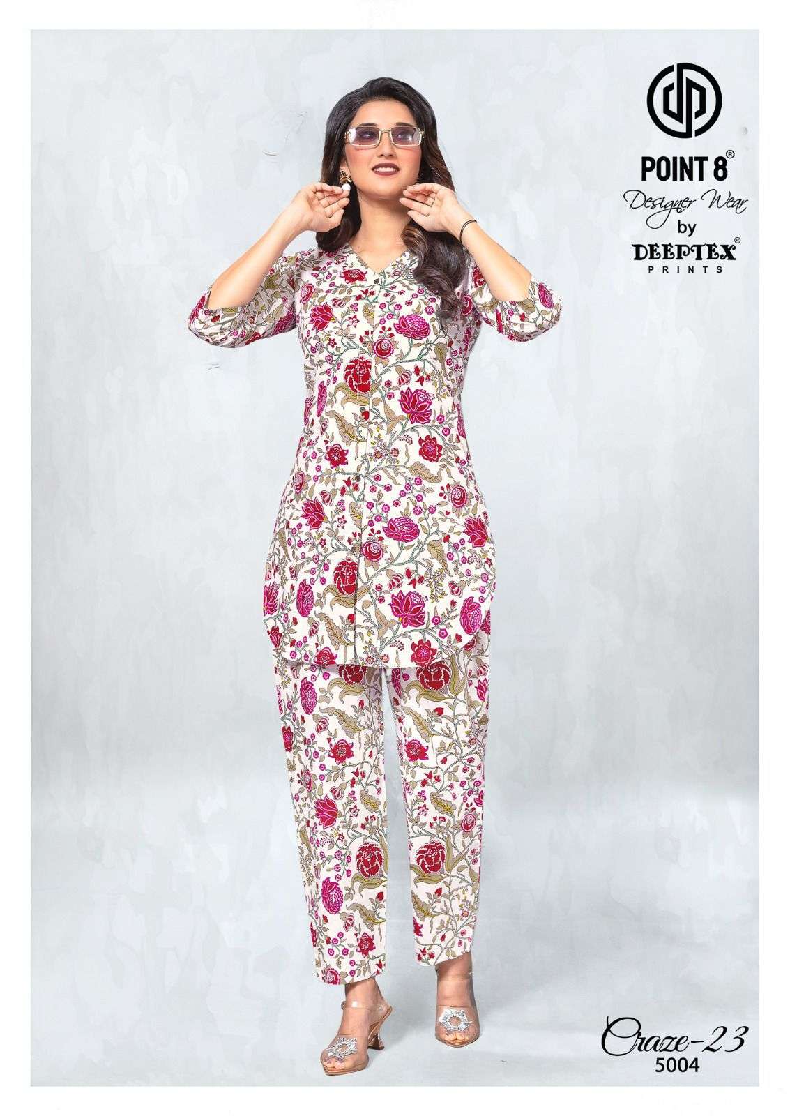 DEEPTEX PRINTS CRAZE 23 VOL 5 COTTON FANCY PRINTED LADIES CO-ORD SET
