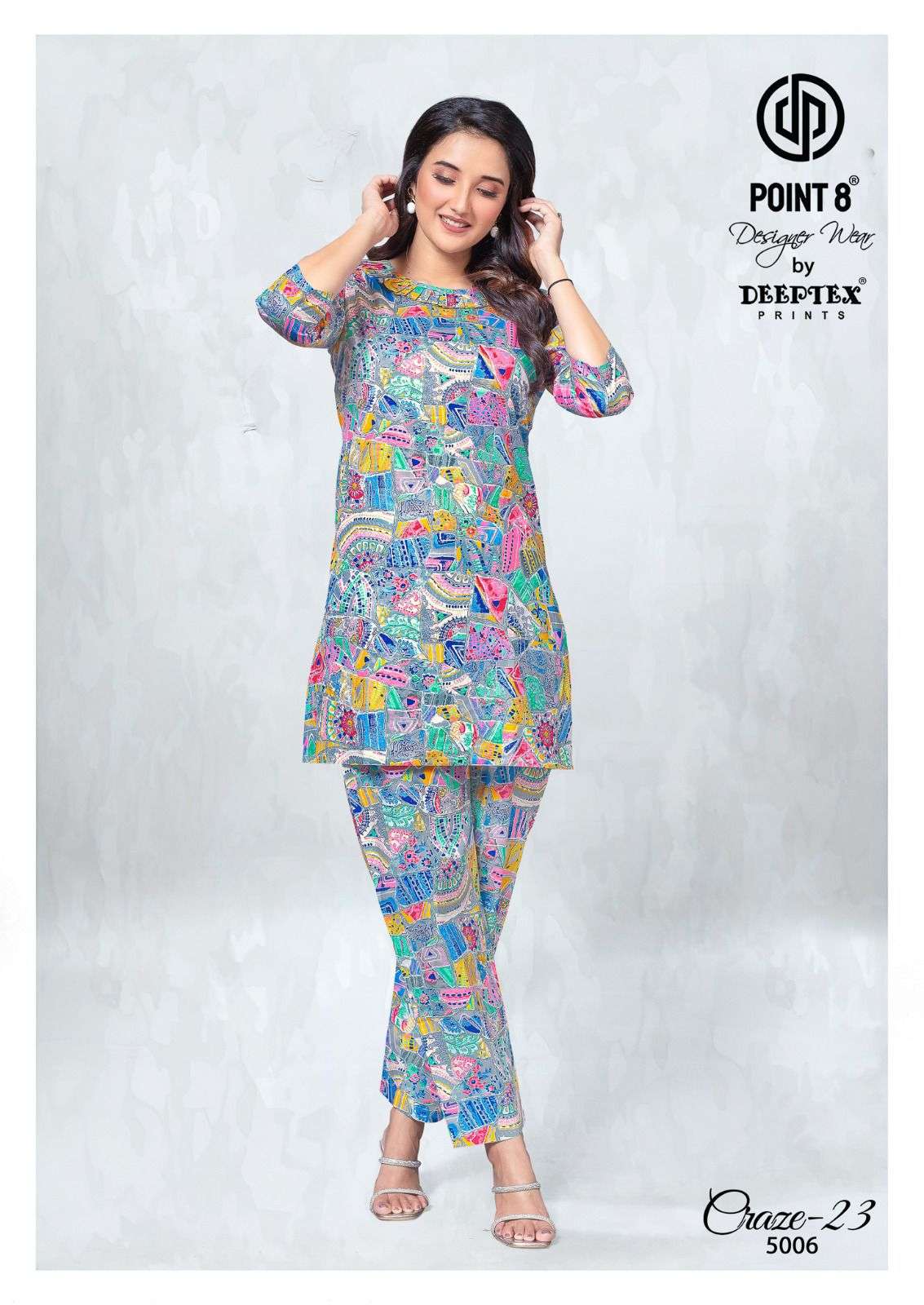 DEEPTEX PRINTS CRAZE 23 VOL 5 COTTON FANCY PRINTED LADIES CO-ORD SET