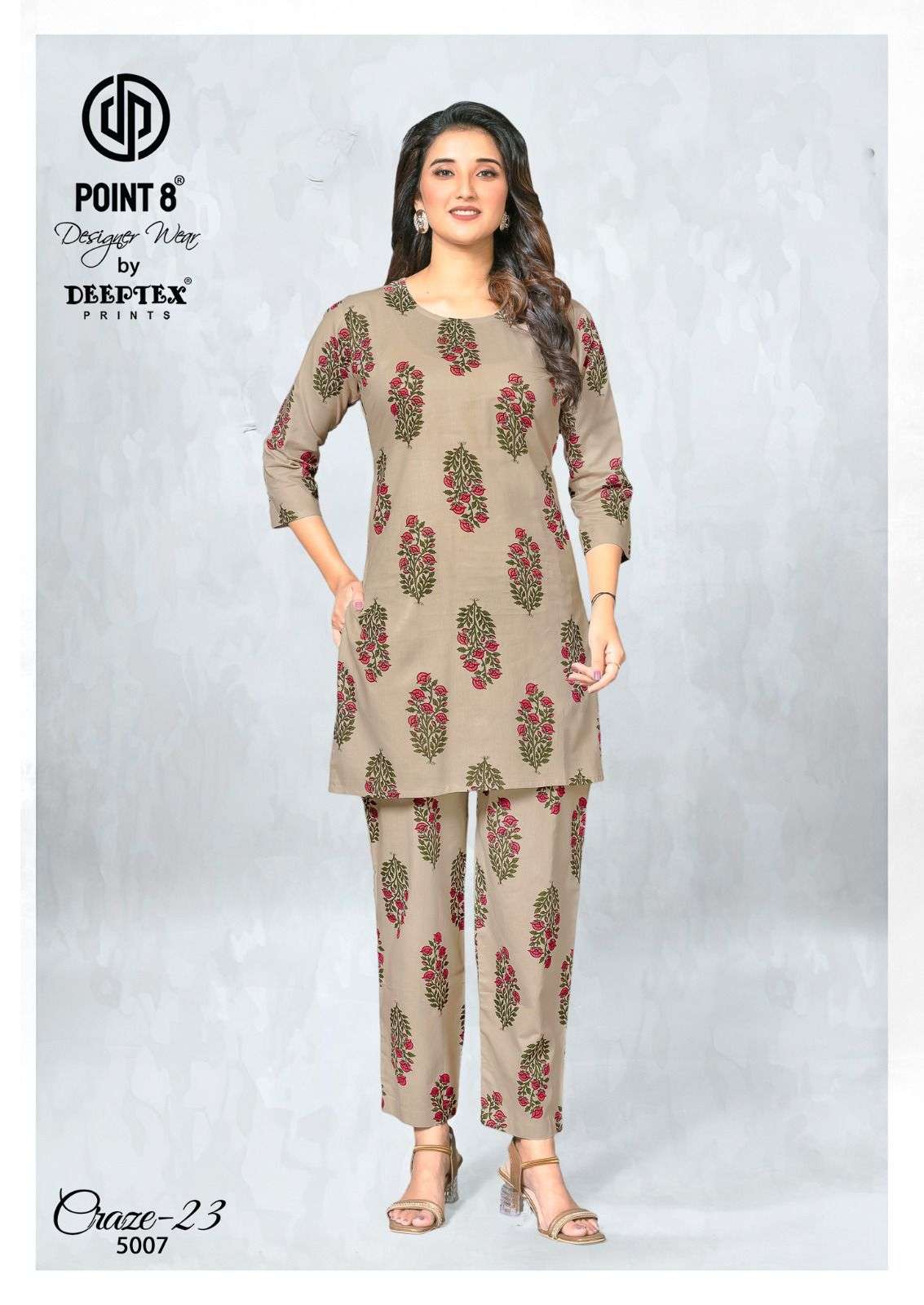 DEEPTEX PRINTS CRAZE 23 VOL 5 COTTON FANCY PRINTED LADIES CO-ORD SET