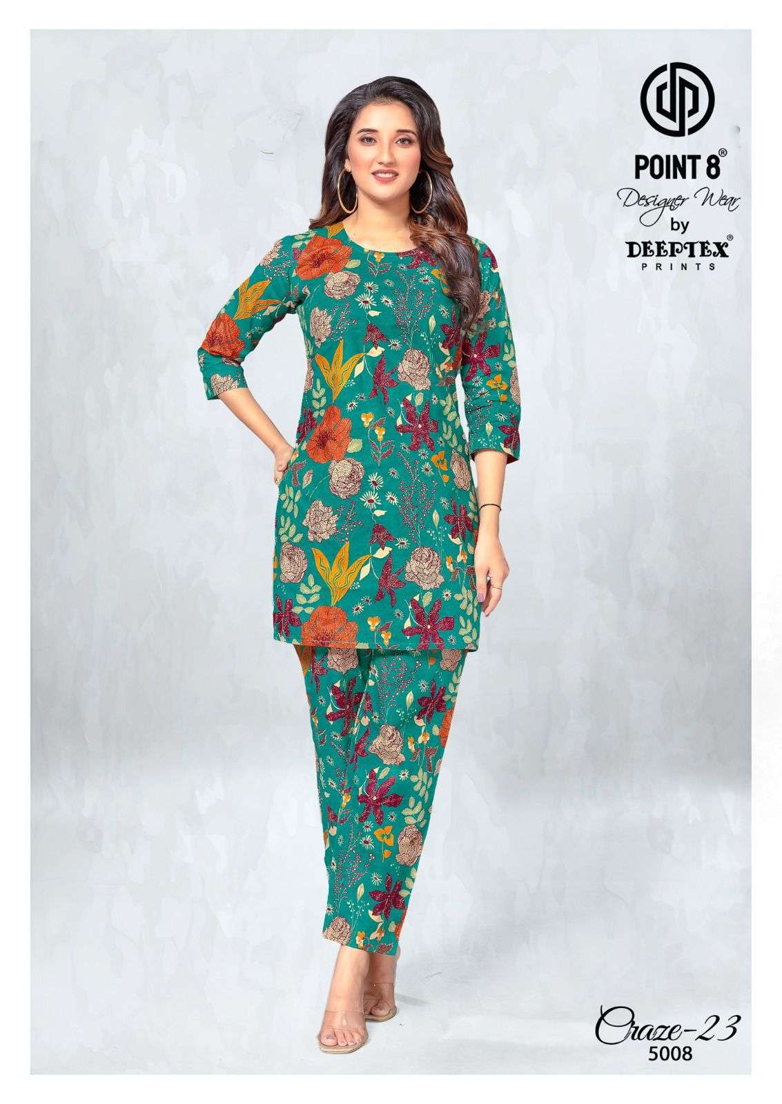 DEEPTEX PRINTS CRAZE 23 VOL 5 COTTON FANCY PRINTED LADIES CO-ORD SET