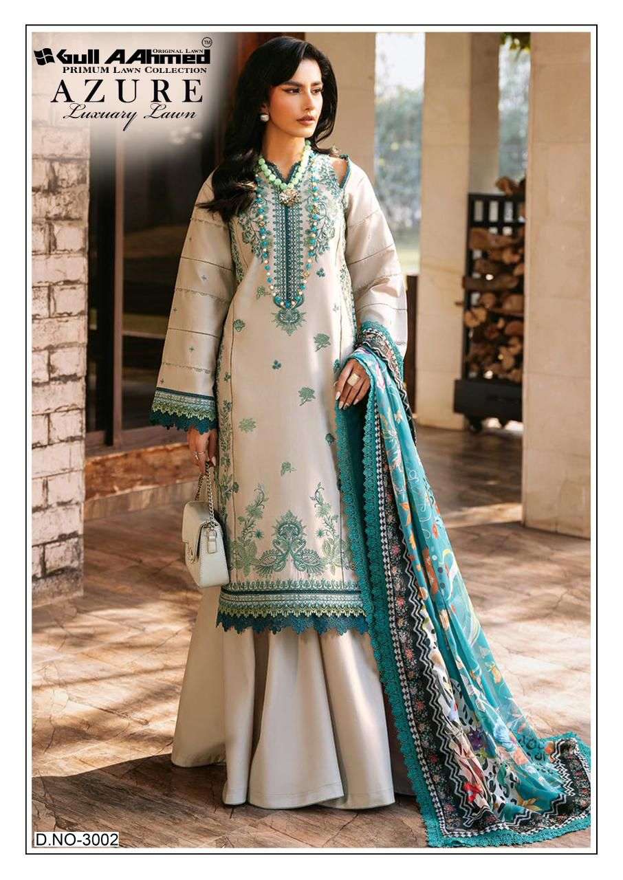GULL AAHMED AZURE VOL 3 LAWN COTTON DIGITAL PRINTS SALWAR SUIT