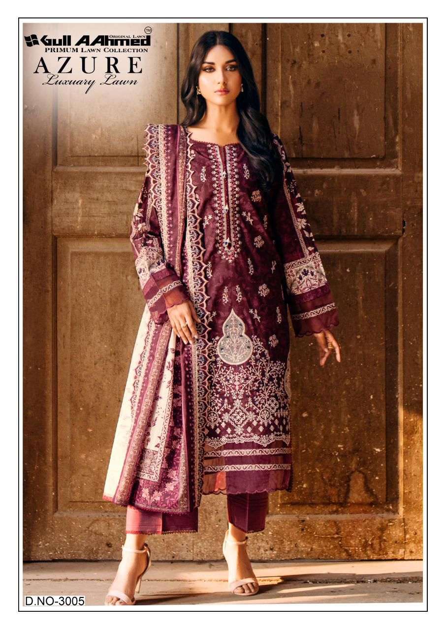 GULL AAHMED AZURE VOL 3 LAWN COTTON DIGITAL PRINTS SALWAR SUIT