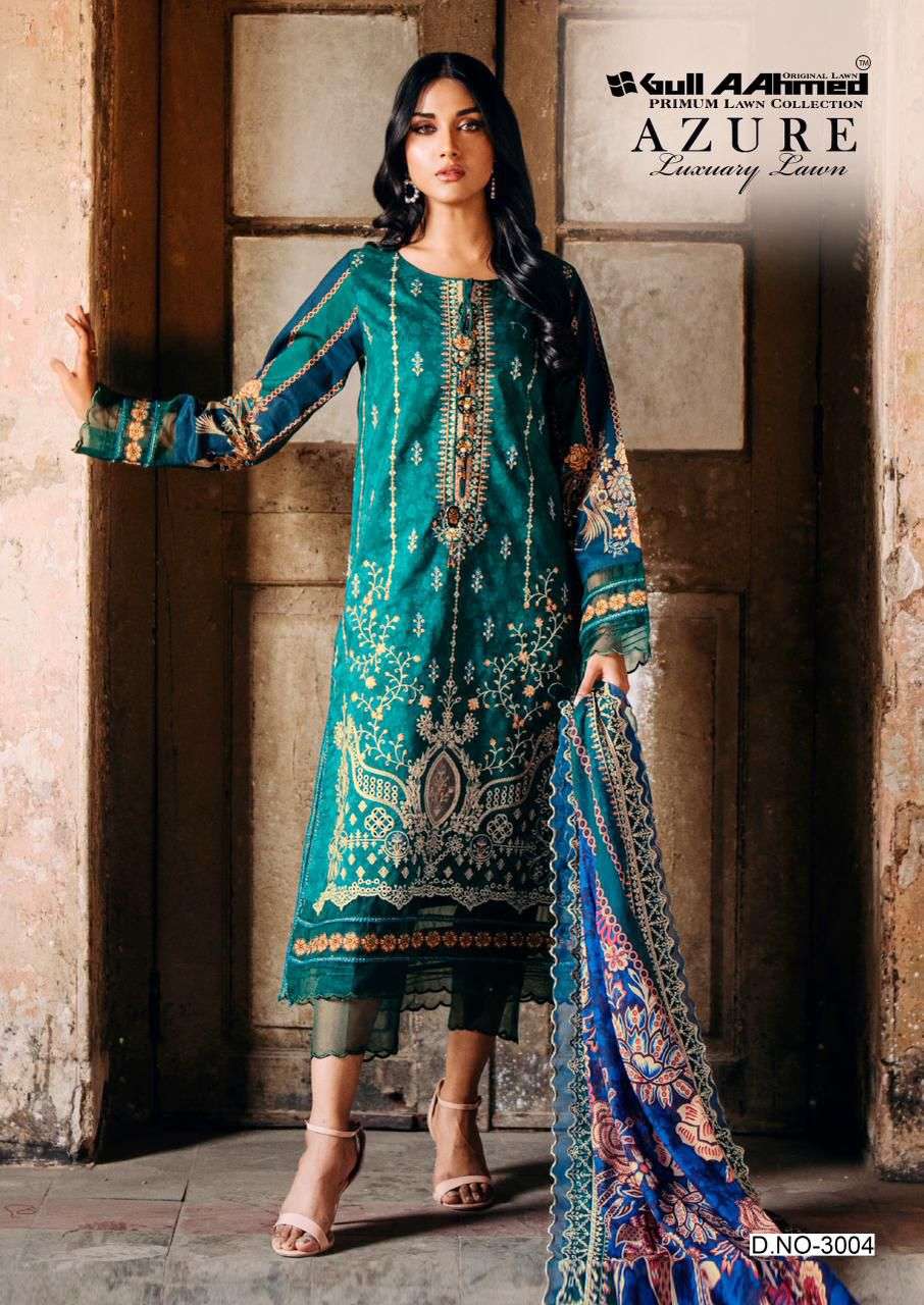 GULL AAHMED AZURE VOL 3 LAWN COTTON DIGITAL PRINTS SALWAR SUIT