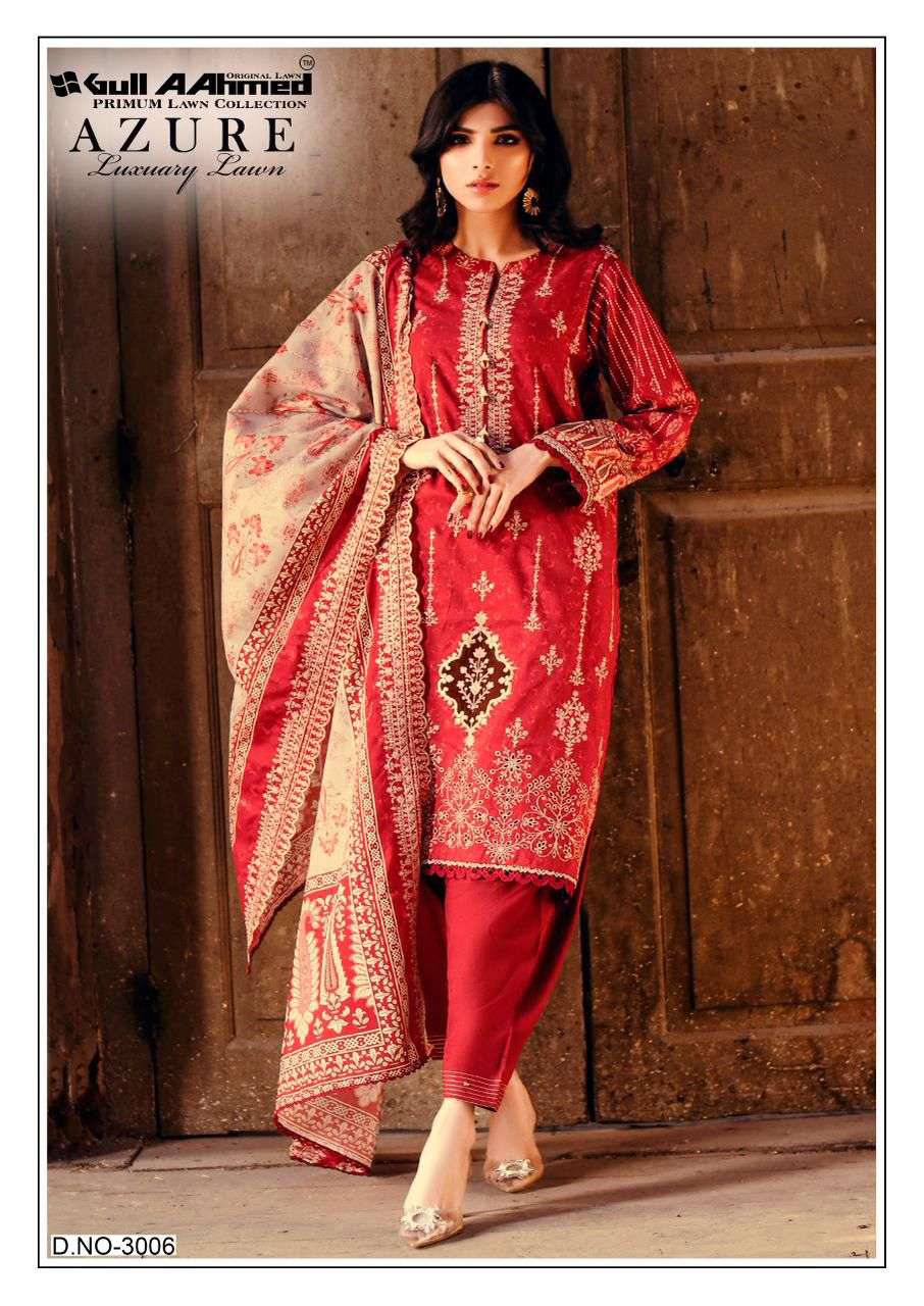 GULL AAHMED AZURE VOL 3 LAWN COTTON DIGITAL PRINTS SALWAR SUIT