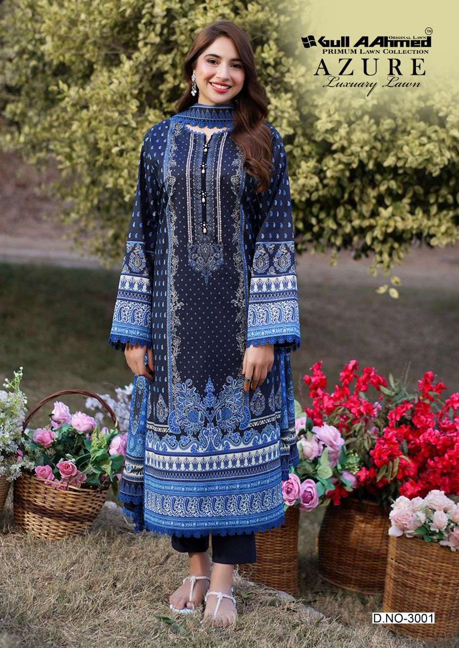 GULL AAHMED AZURE VOL 3 LAWN COTTON DIGITAL PRINTS SALWAR SUIT