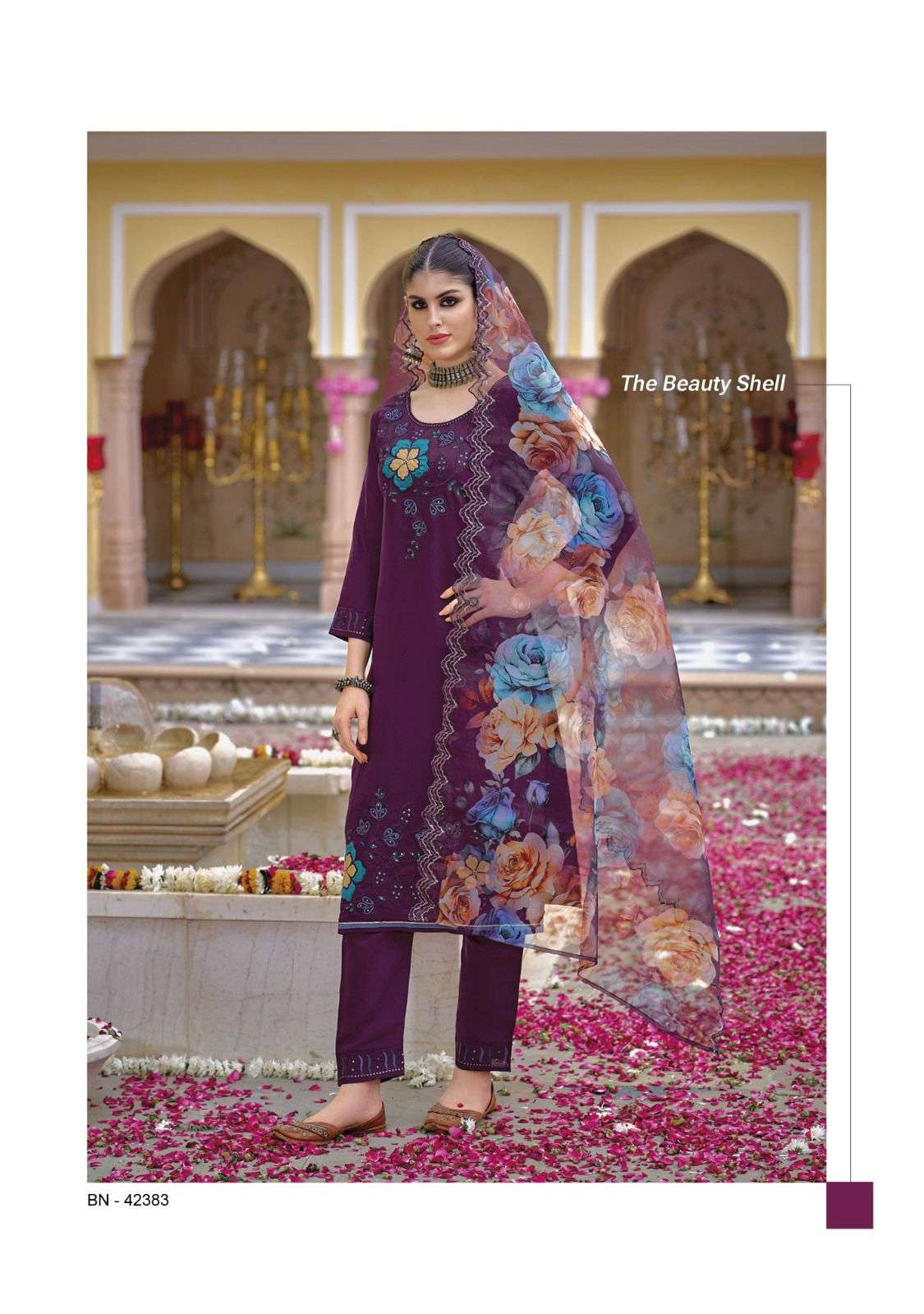 KAILEE FASHION BOONDI VOL 3 VISCOSE SILK DESIGNER WORK READY MADE SUIT
