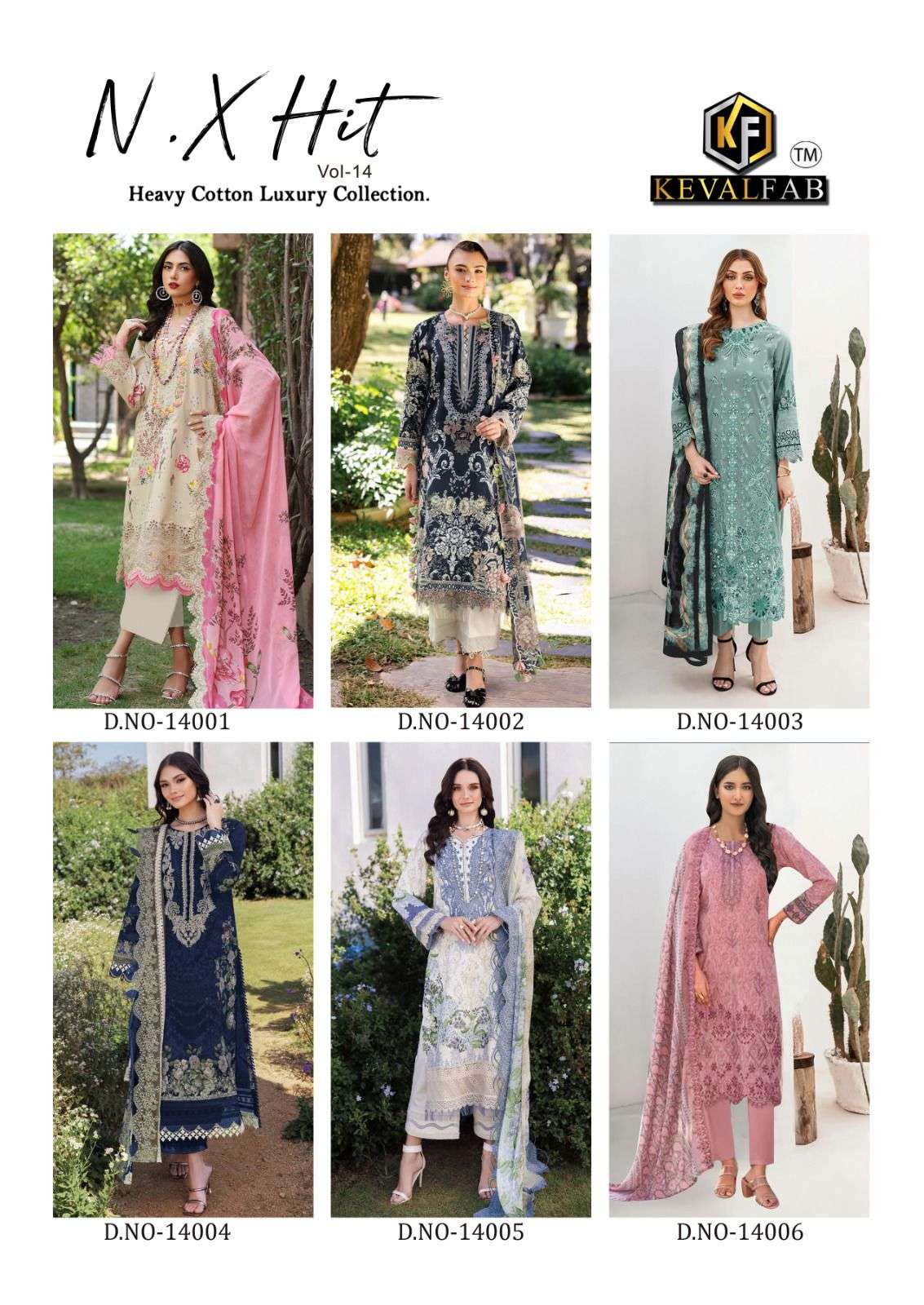 KEVAL FAB K KASHA NX HIT VOL 14 COTTON DIGITAL PRINT SALWAR SUIT