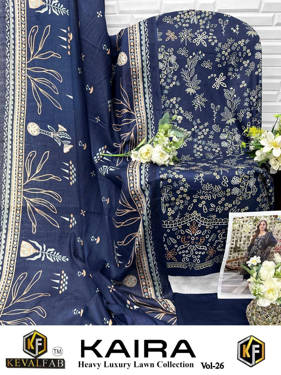 KEVAL FAB KAIRA VOL 26 COTTON DIGITAL PRINTED SALWAR SUITS 