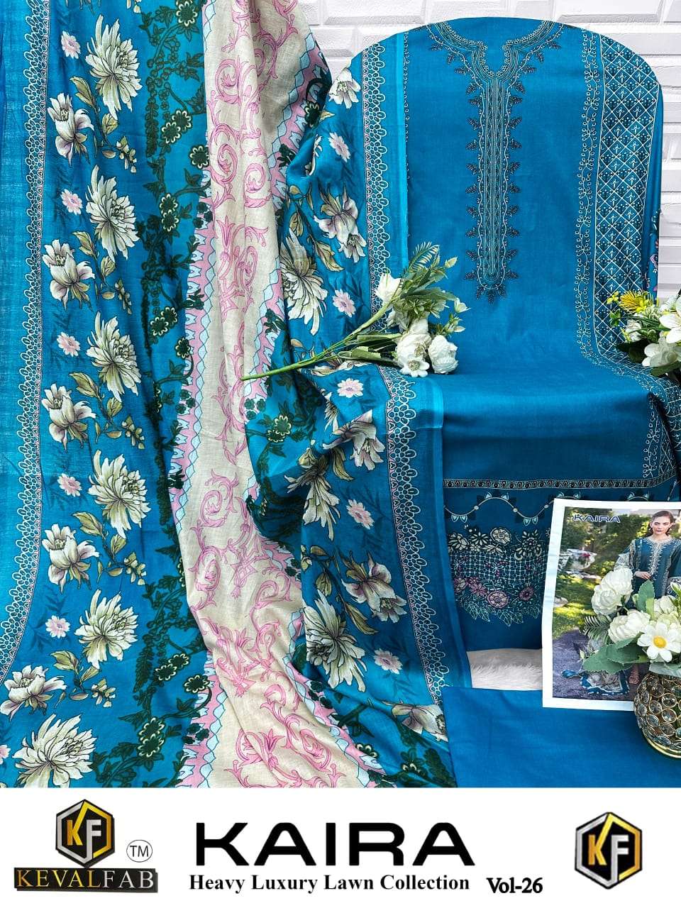 KEVAL FAB KAIRA VOL 26 COTTON DIGITAL PRINTED SALWAR SUITS 