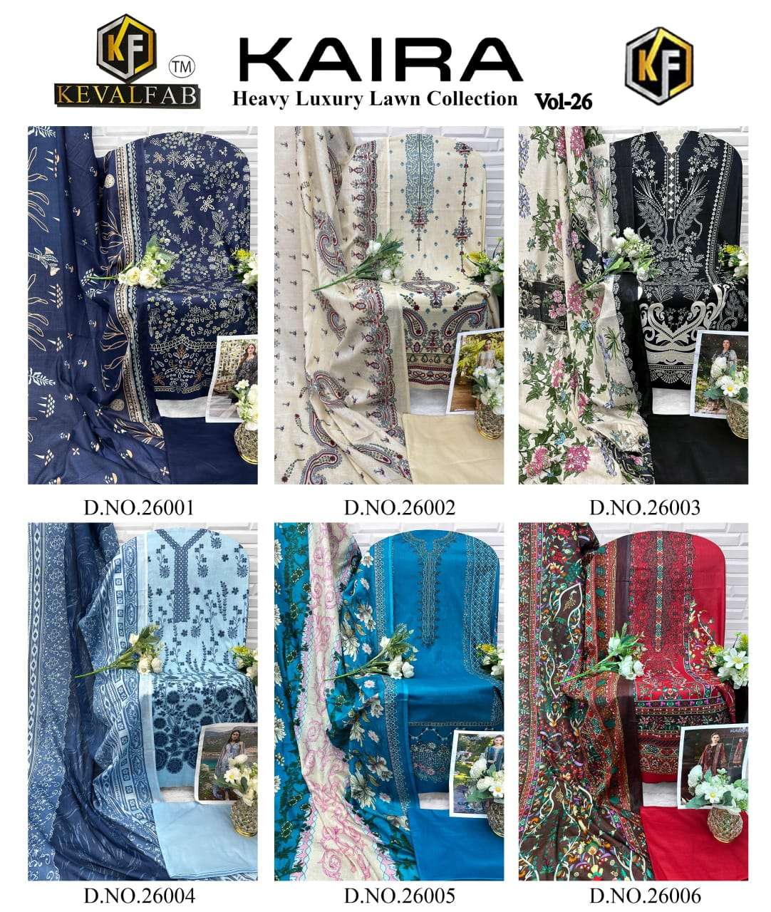 KEVAL FAB KAIRA VOL 26 COTTON DIGITAL PRINTED SALWAR SUITS 