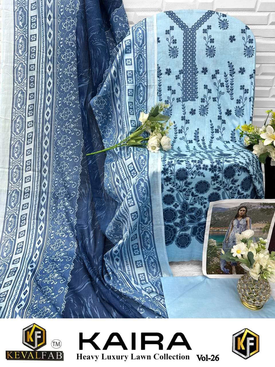 KEVAL FAB KAIRA VOL 26 COTTON DIGITAL PRINTED SALWAR SUITS 