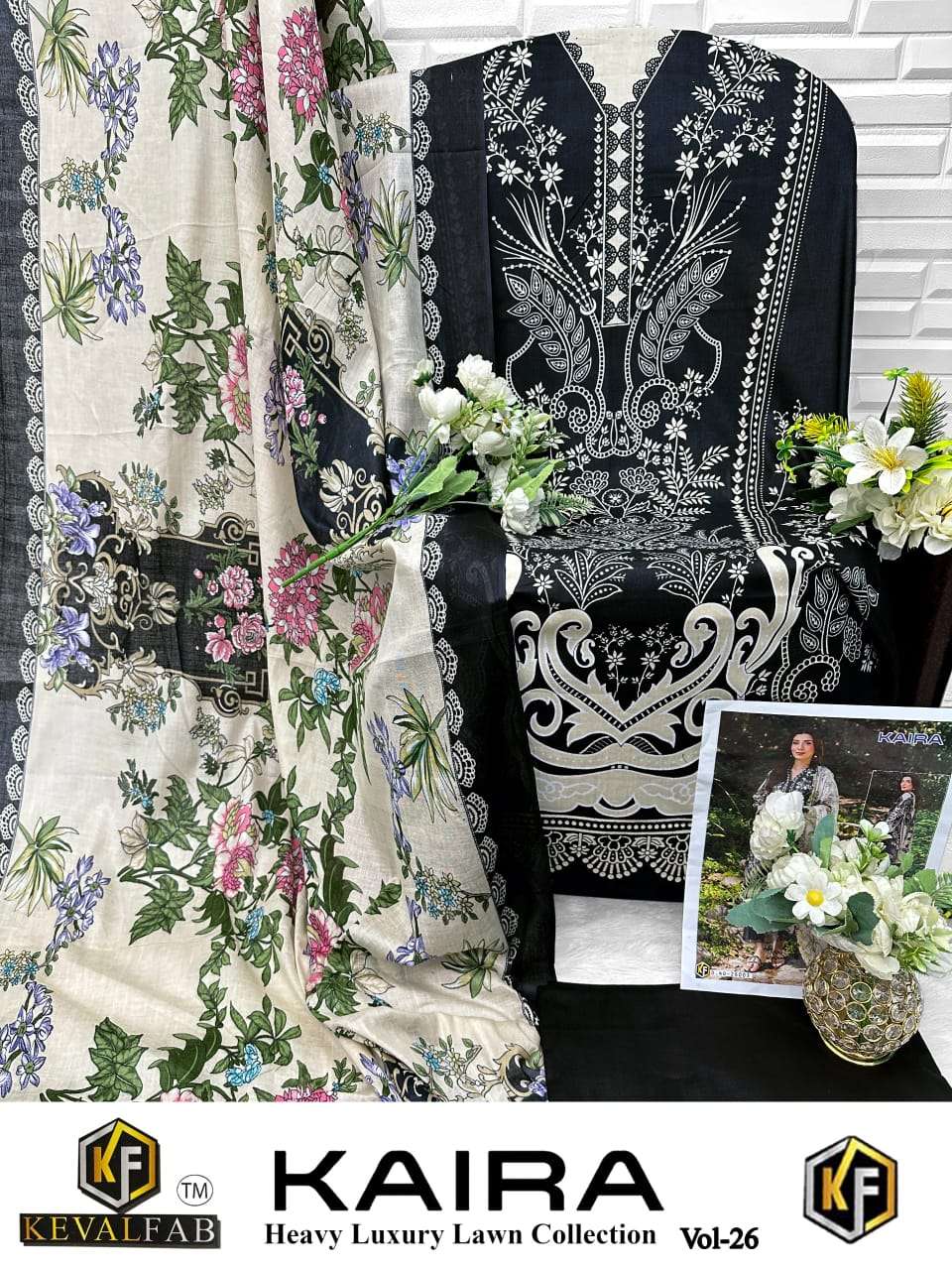 KEVAL FAB KAIRA VOL 26 COTTON DIGITAL PRINTED SALWAR SUITS 