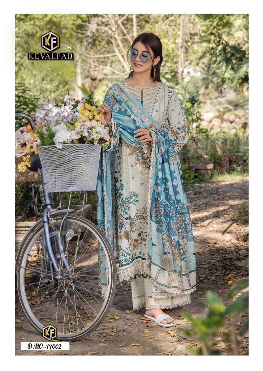 KEVAL FAB MARYUM & MARIA VOL 17 COTTON DIGITAL PRINTS SALWAR SUIT