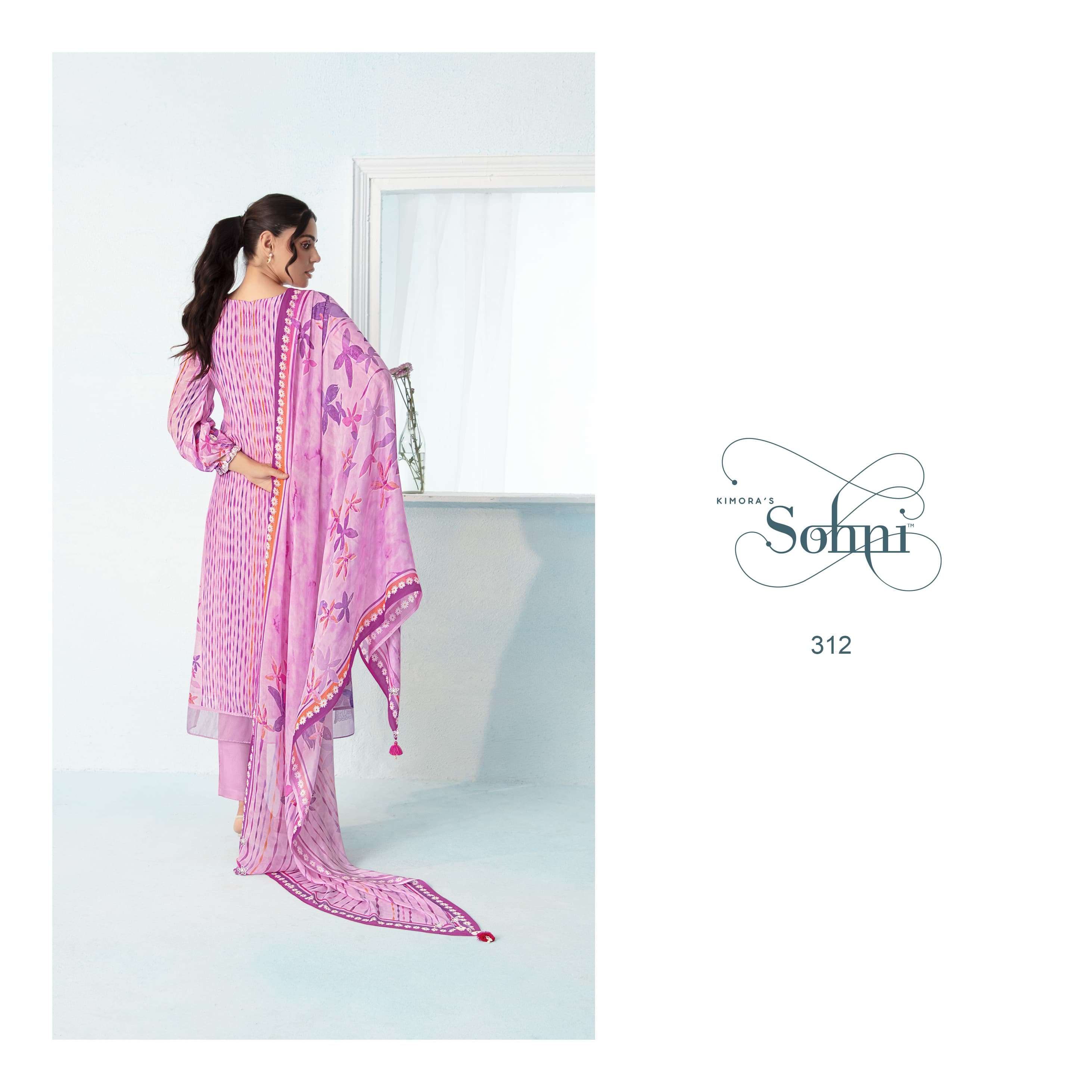 KIMORA SOHNI OCEAN VOL 24 MUSLIN DIGITAL PRINT WITH EMBROIDERY DESIGNER WORK SUIT