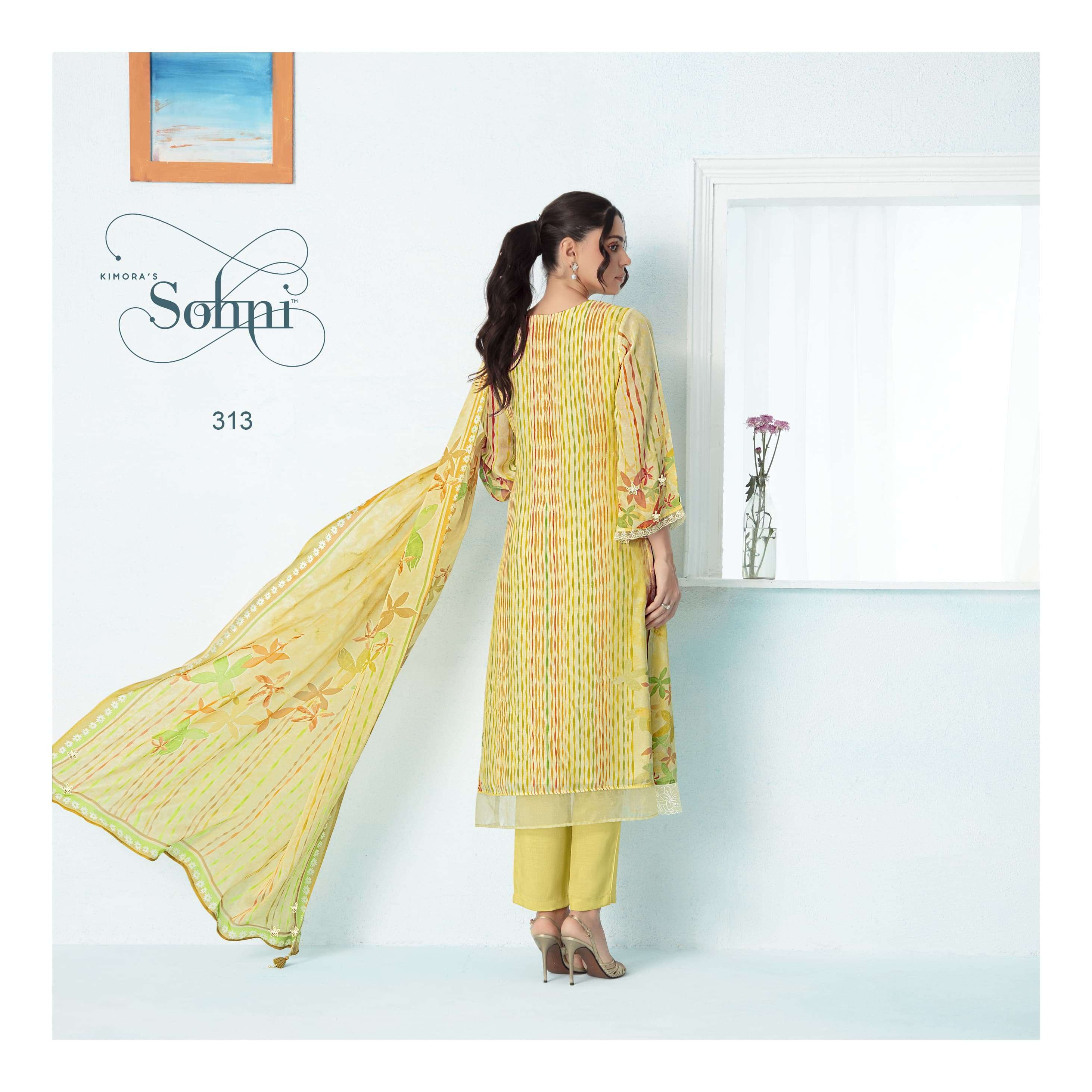 KIMORA SOHNI OCEAN VOL 24 MUSLIN DIGITAL PRINT WITH EMBROIDERY DESIGNER WORK SUIT