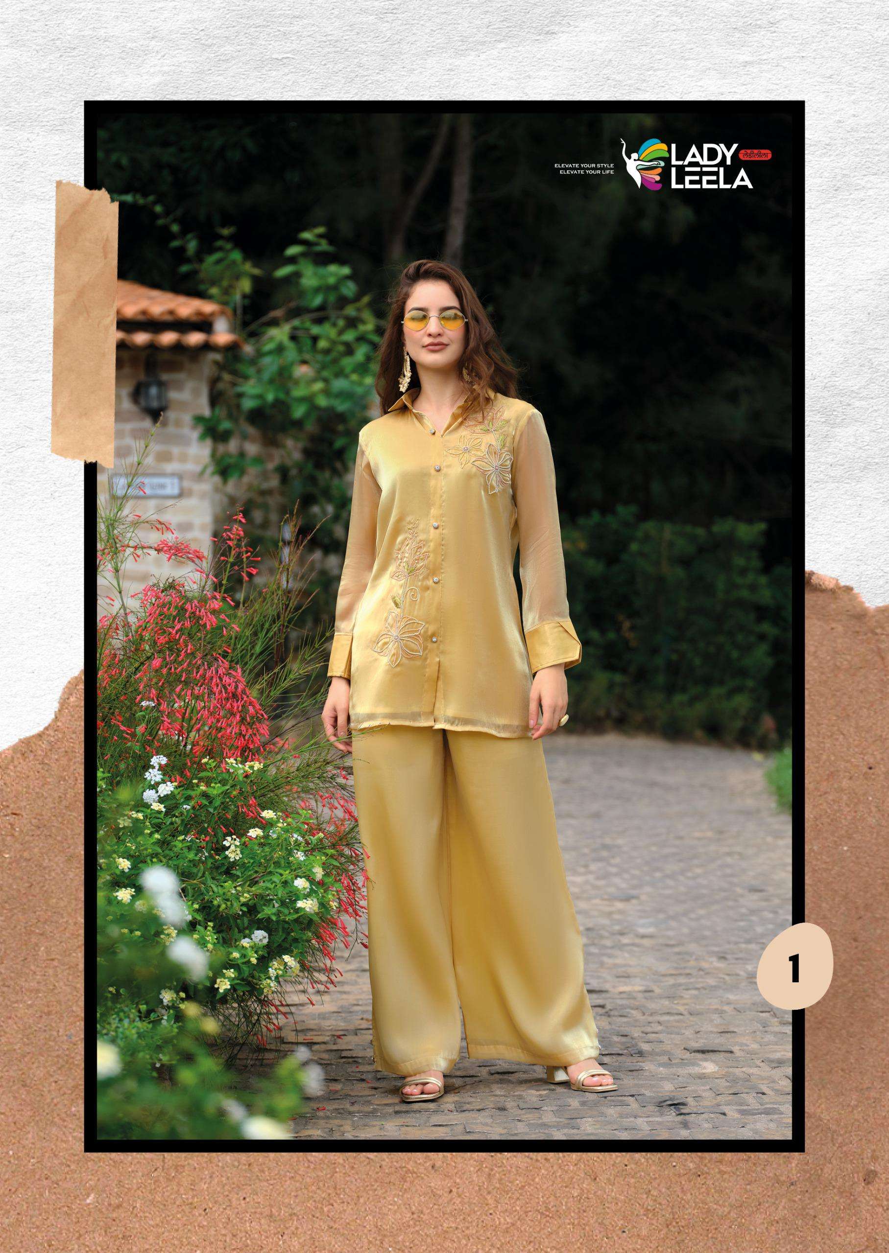 LADY LEELA MARBLES VOL 7 VISCOSE BEAUTIFUL LOOK DESIGNER TOP WITH BOTTOM PAIR 
