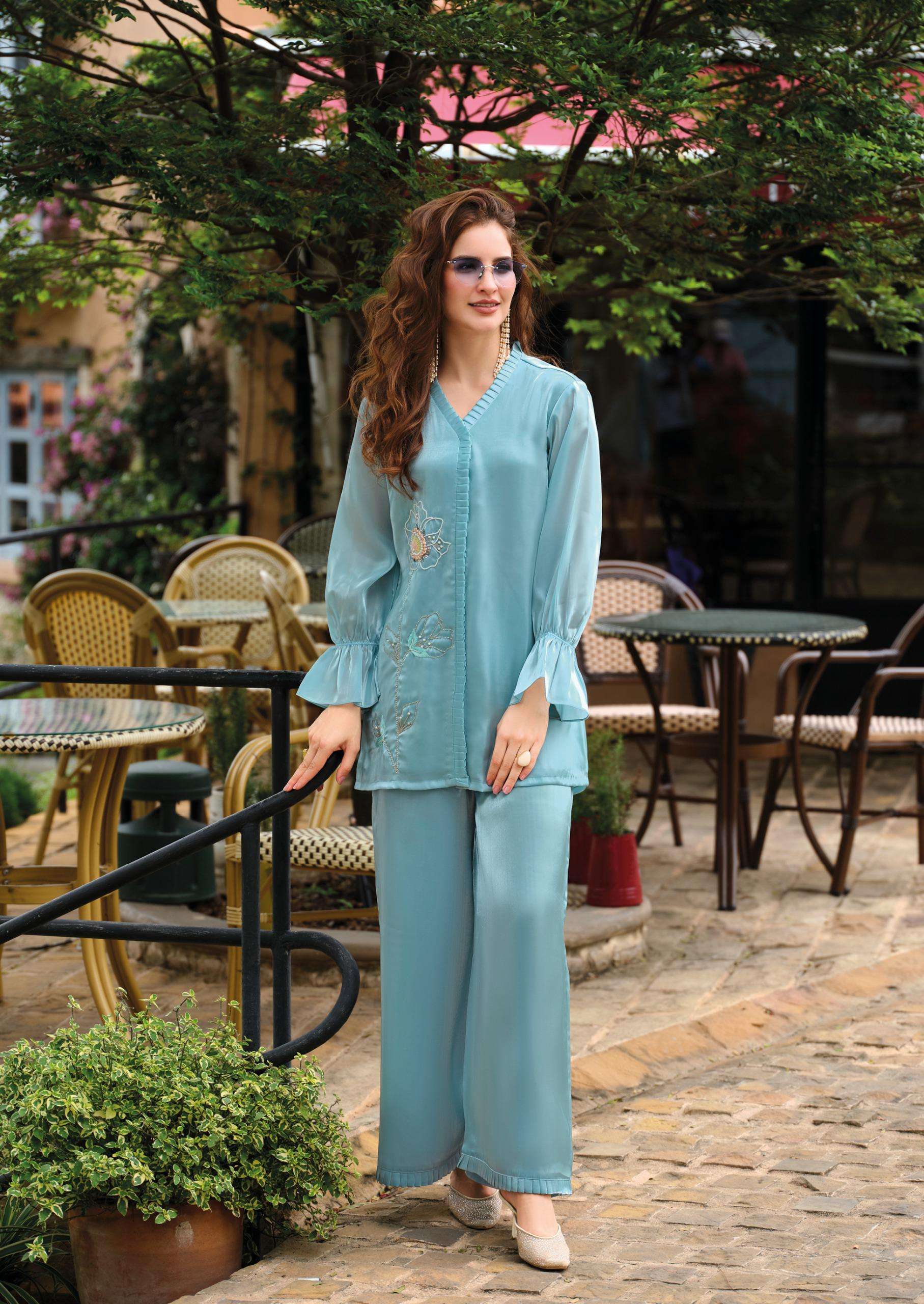 LADY LEELA MARBLES VOL 7 VISCOSE BEAUTIFUL LOOK DESIGNER TOP WITH BOTTOM PAIR 