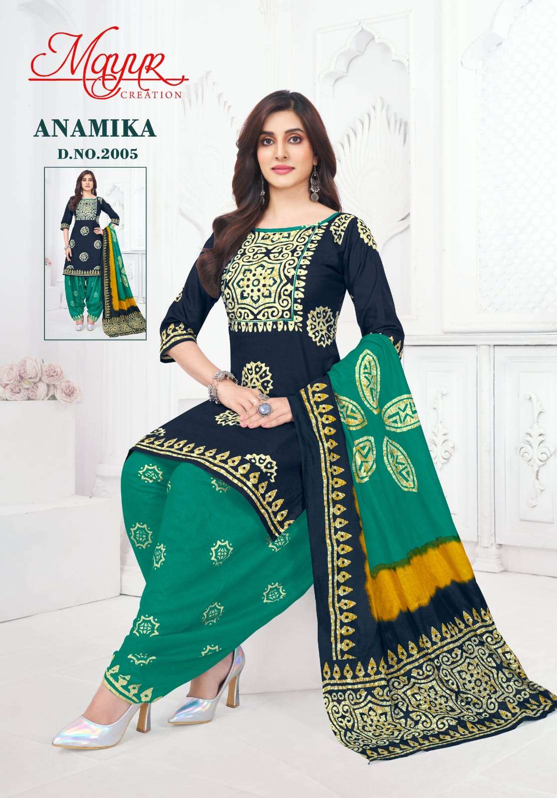 MAYUR CREATION ANAMIKA VOL 2 COTTON BANDHANI PRINT DRESS MATERIAL 