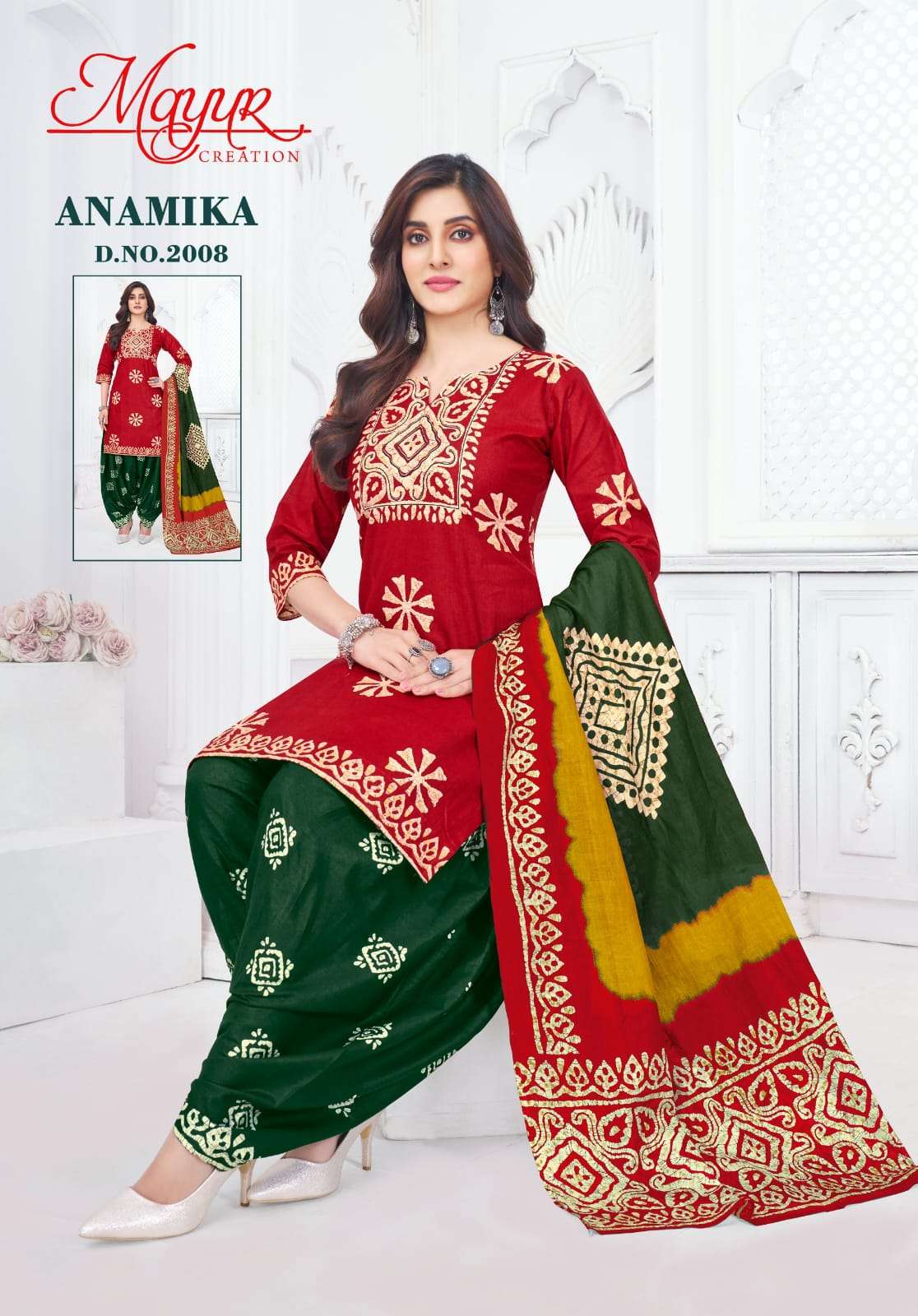 MAYUR CREATION ANAMIKA VOL 2 COTTON BANDHANI PRINT DRESS MATERIAL 