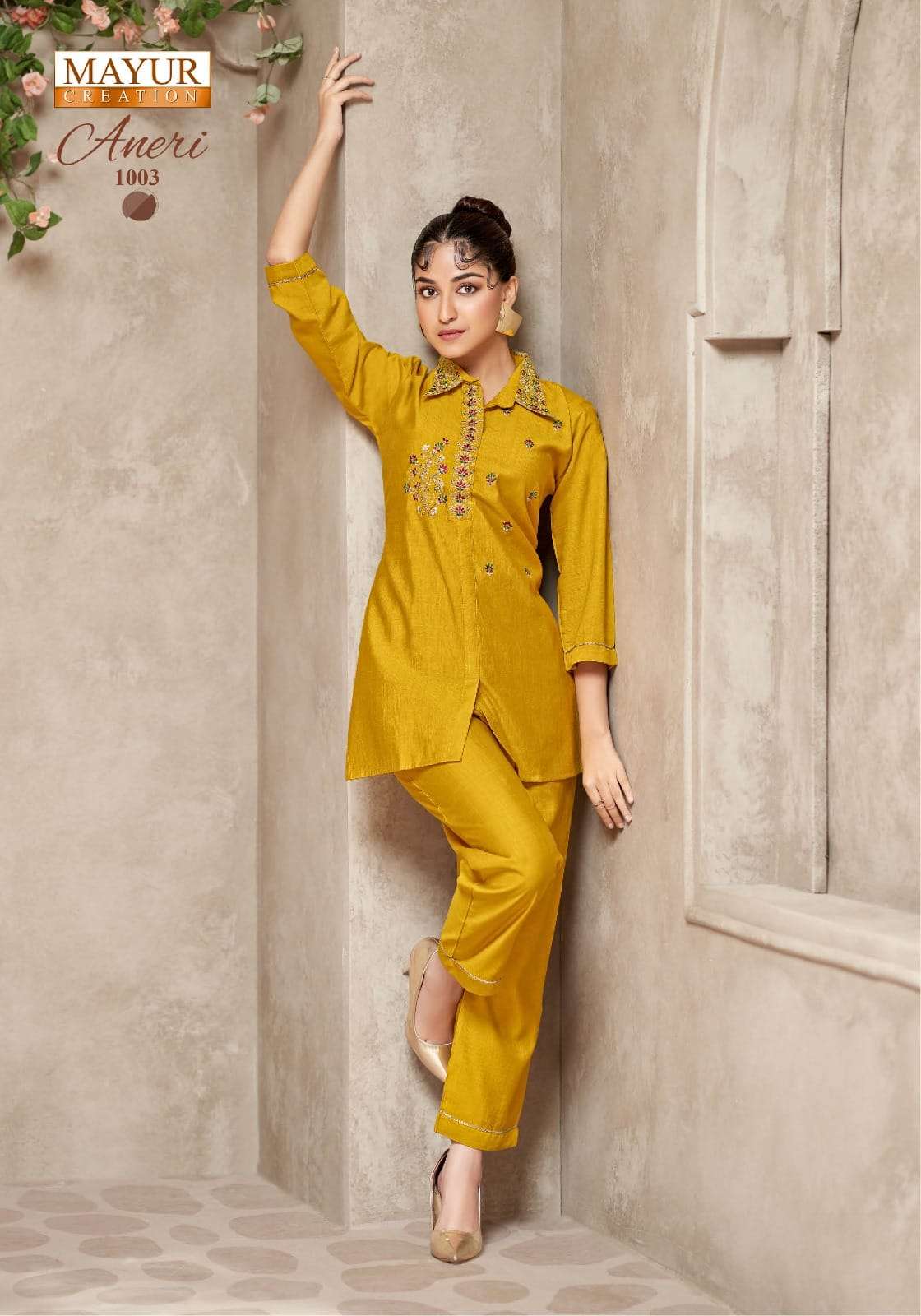 MAYUR CREATION ANERI VOL 1 SILK FANCY WORKS LADIES CO-ORD SET