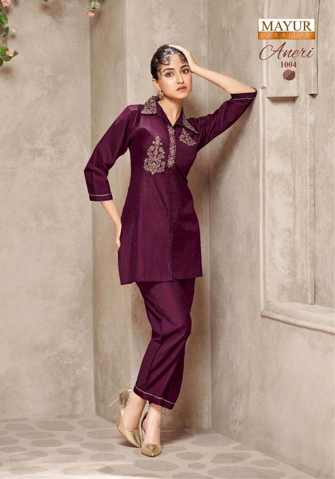 MAYUR CREATION ANERI VOL 1 SILK FANCY WORKS LADIES CO-ORD SET