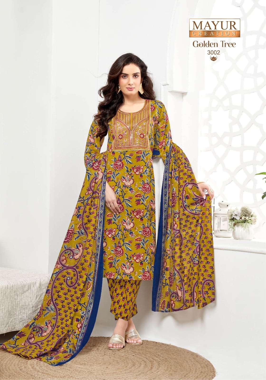 MAYUR CREATION GOLDEN TREE VOL 3 COTTON PRINTED LADIES SALWAR SUIT