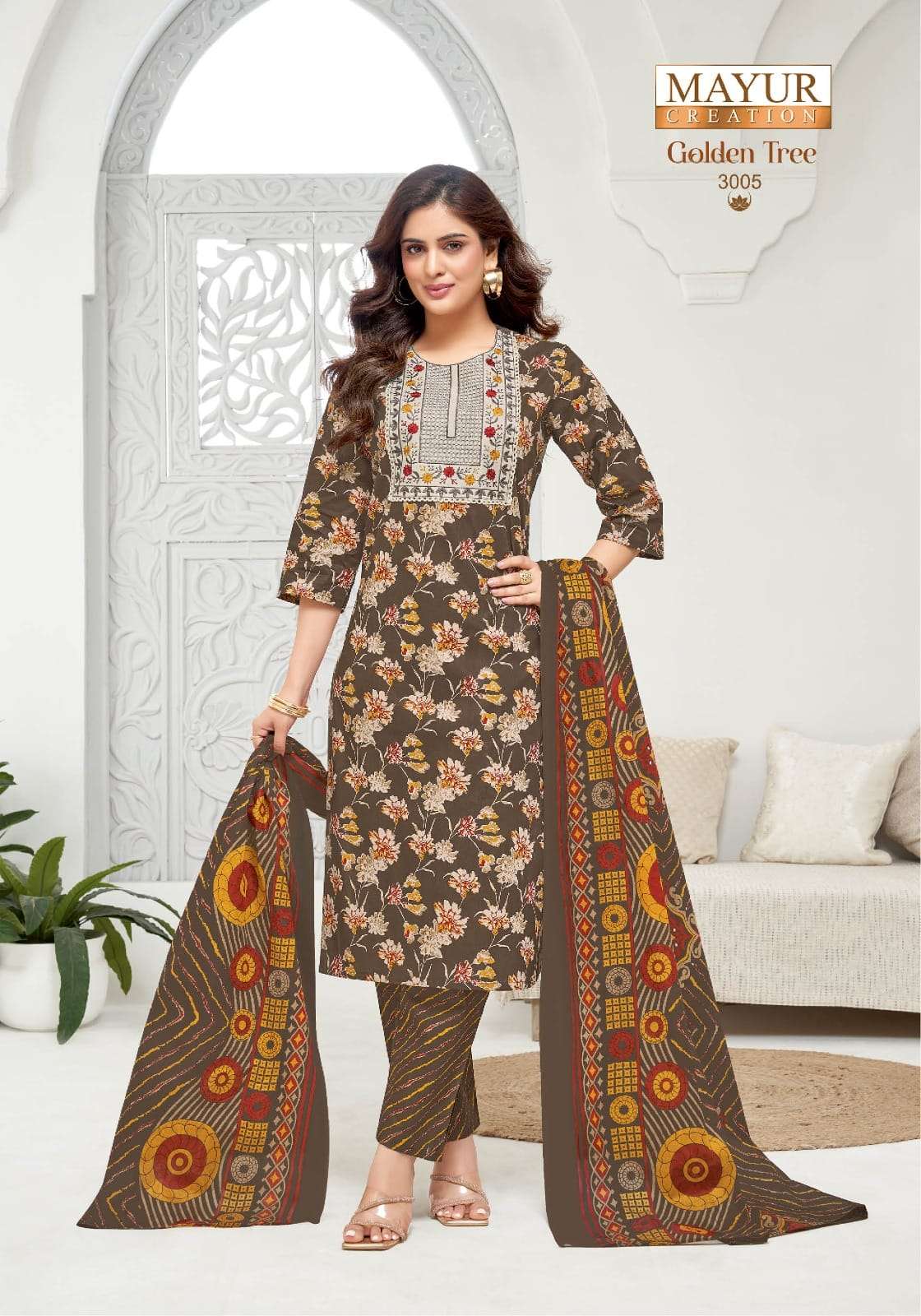 MAYUR CREATION GOLDEN TREE VOL 3 COTTON PRINTED LADIES SALWAR SUIT