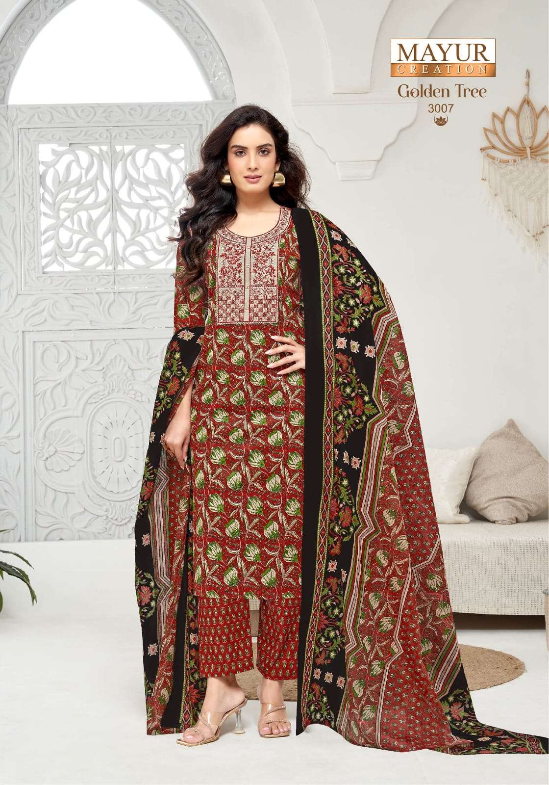 MAYUR CREATION GOLDEN TREE VOL 3 COTTON PRINTED LADIES SALWAR SUIT