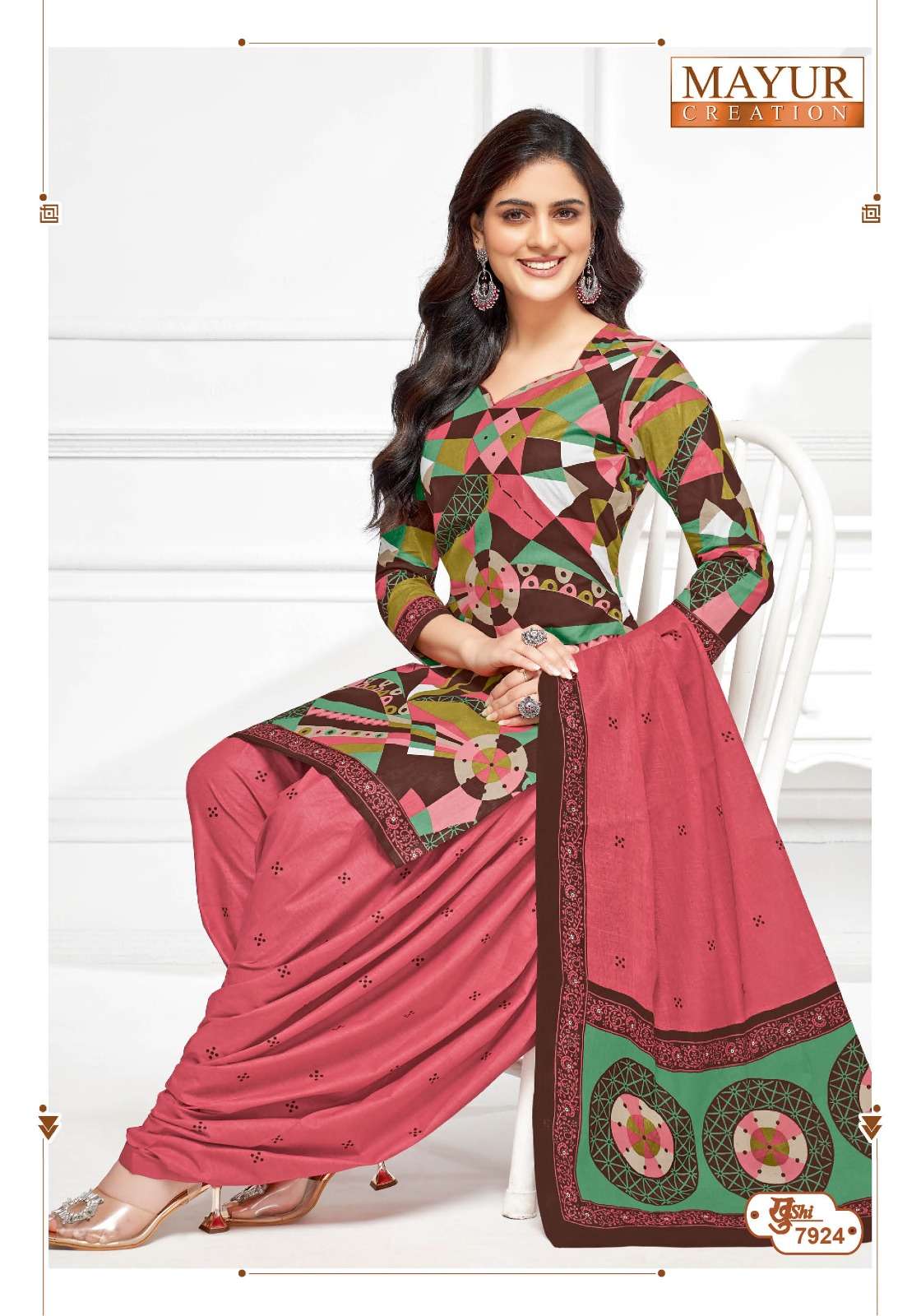 MAYUR CREATION KHUSHI VOL 79 COTTON PRINTED LADIES PATIYALA DRESS 