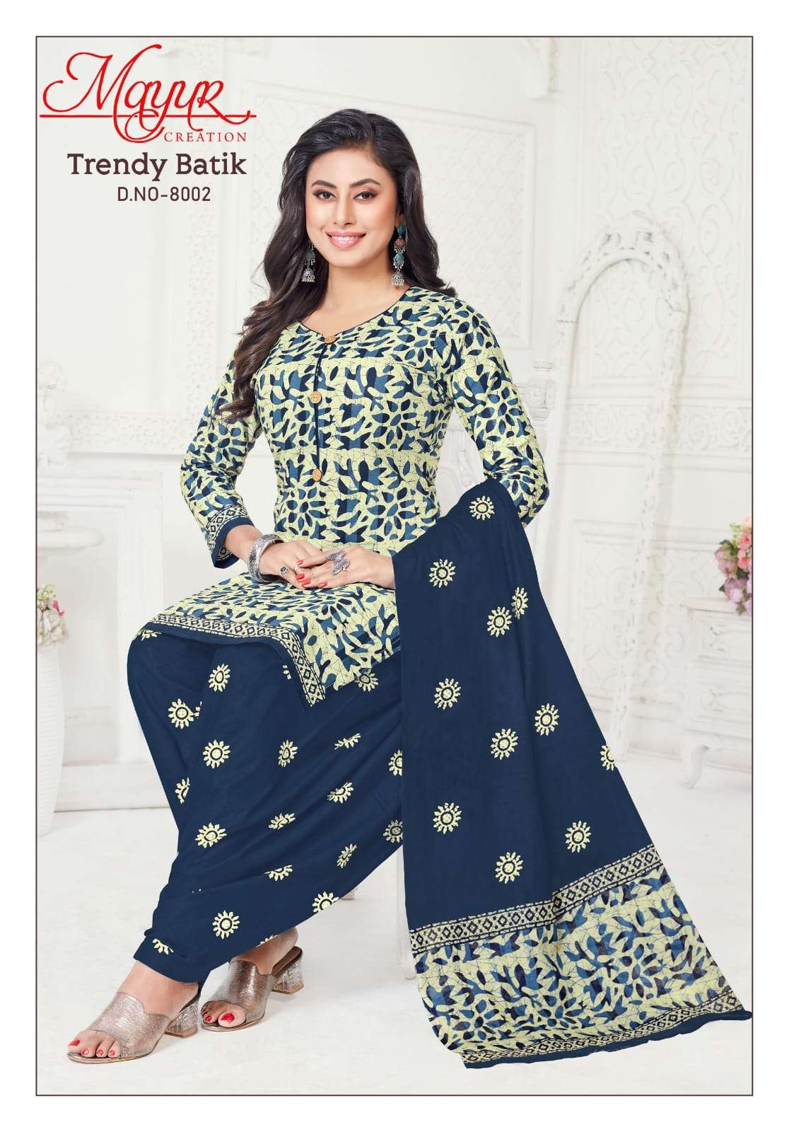 MAYUR CREATION TRENDY BATIK VOL 8 COTTON PATIYALA DRESS