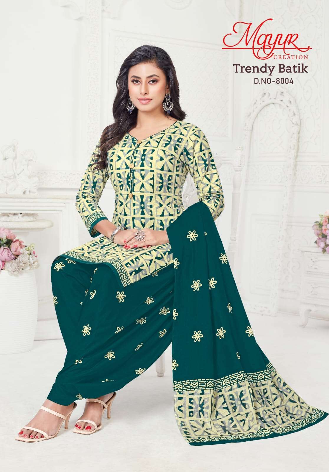 MAYUR CREATION TRENDY BATIK VOL 8 COTTON PATIYALA DRESS