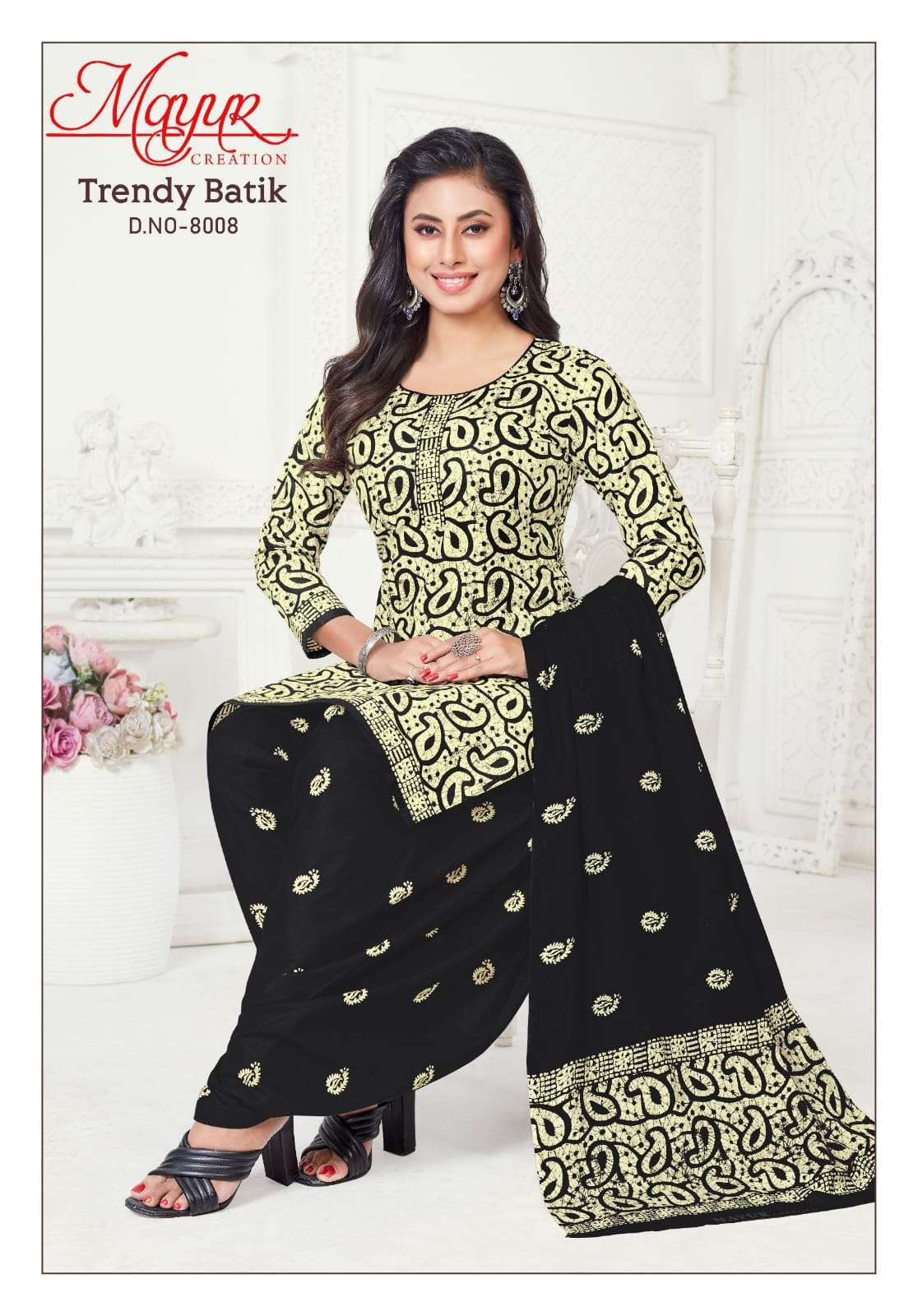 MAYUR CREATION TRENDY BATIK VOL 8 COTTON PATIYALA DRESS