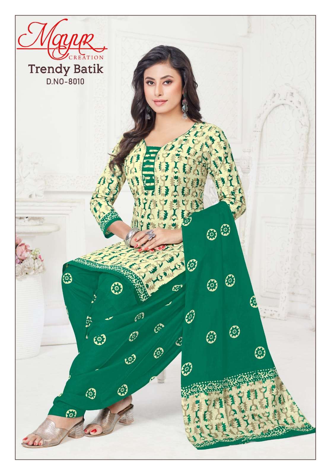 MAYUR CREATION TRENDY BATIK VOL 8 COTTON PATIYALA DRESS