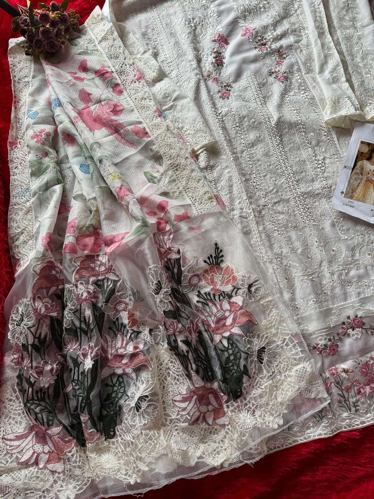 MEHBOOB TEX DESIGN NO - 1662-1674-1675 PURE COTTON HEAVY SELF EMBROIDERED PAKISTANI SALWAR SUIT 