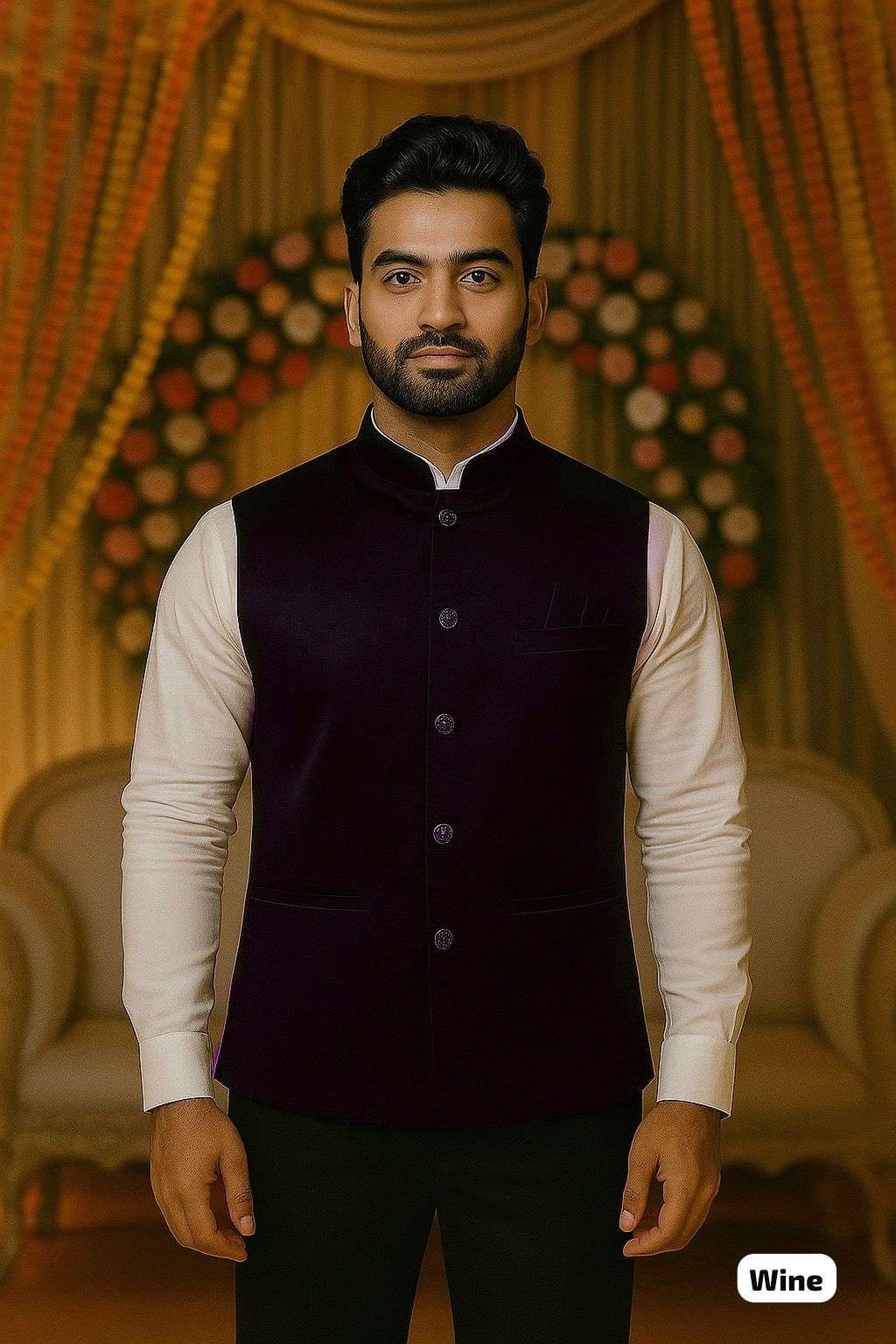 MF MR KOTI SATIN FABRIC FANCY FUNCTION WEAR MENS KOTI COLLECTION 