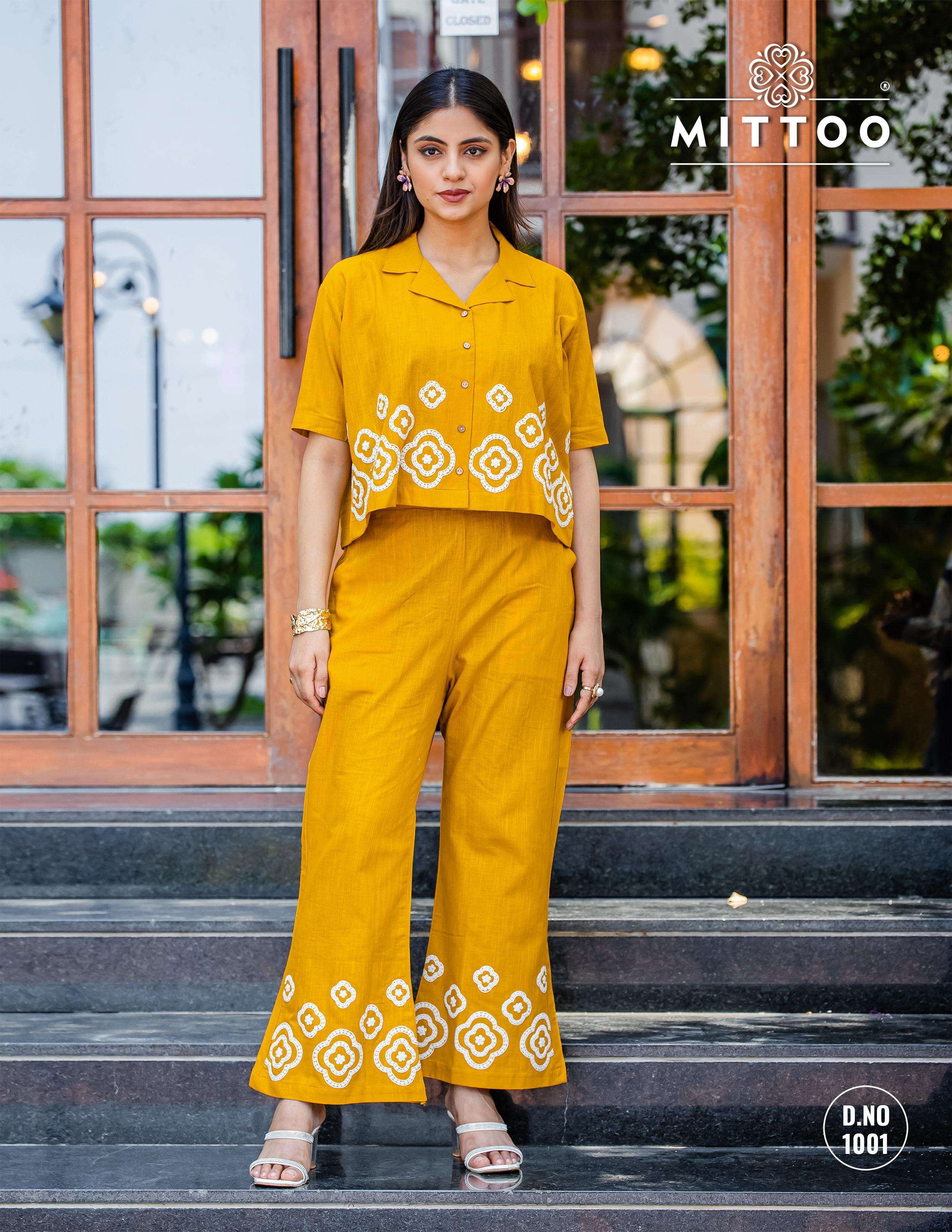 MITTOO RUBY COTTON FANCY WEAR LADIES CO-ORD SET