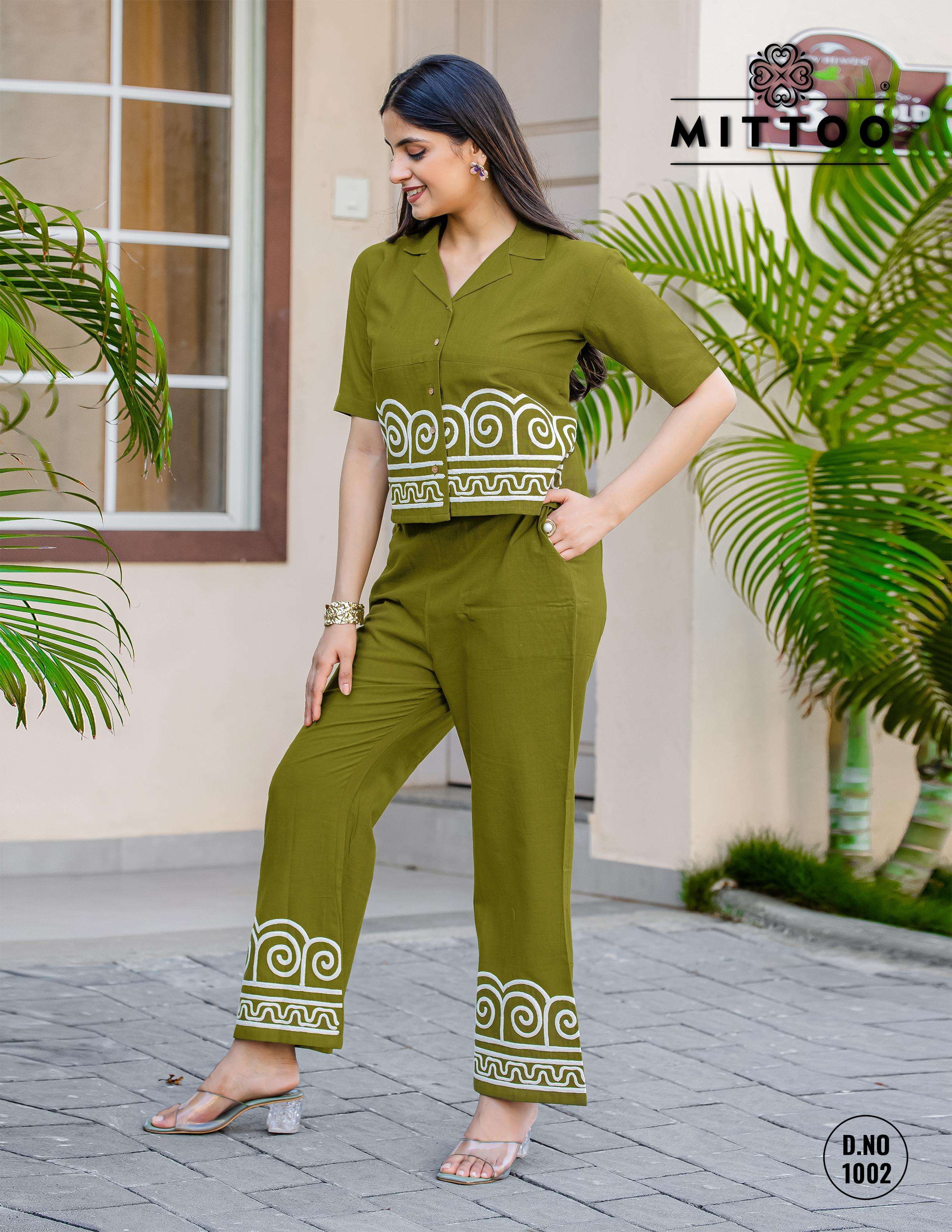 MITTOO RUBY COTTON FANCY WEAR LADIES CO-ORD SET