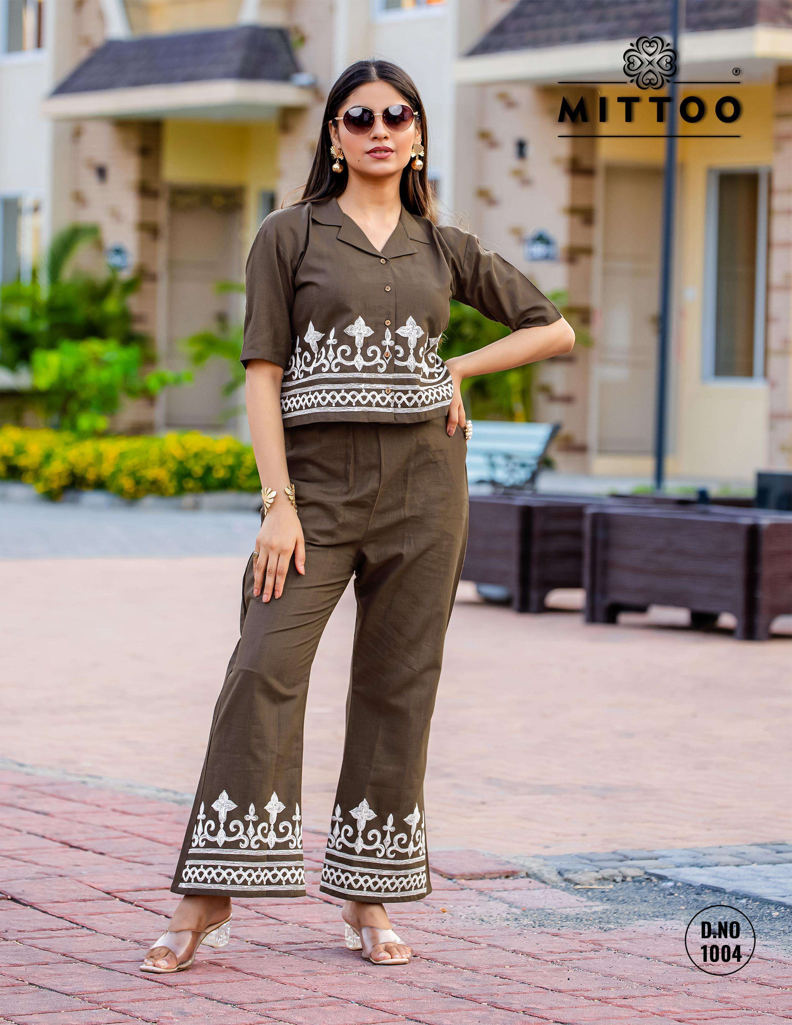 MITTOO RUBY COTTON FANCY WEAR LADIES CO-ORD SET