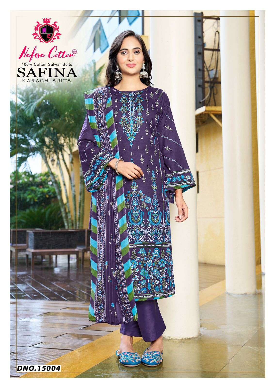 NAFISA COTTON SAFINA KARACHI SUITS VOL 15 COTTON DIGITAL PRINT SALWAR SUIT