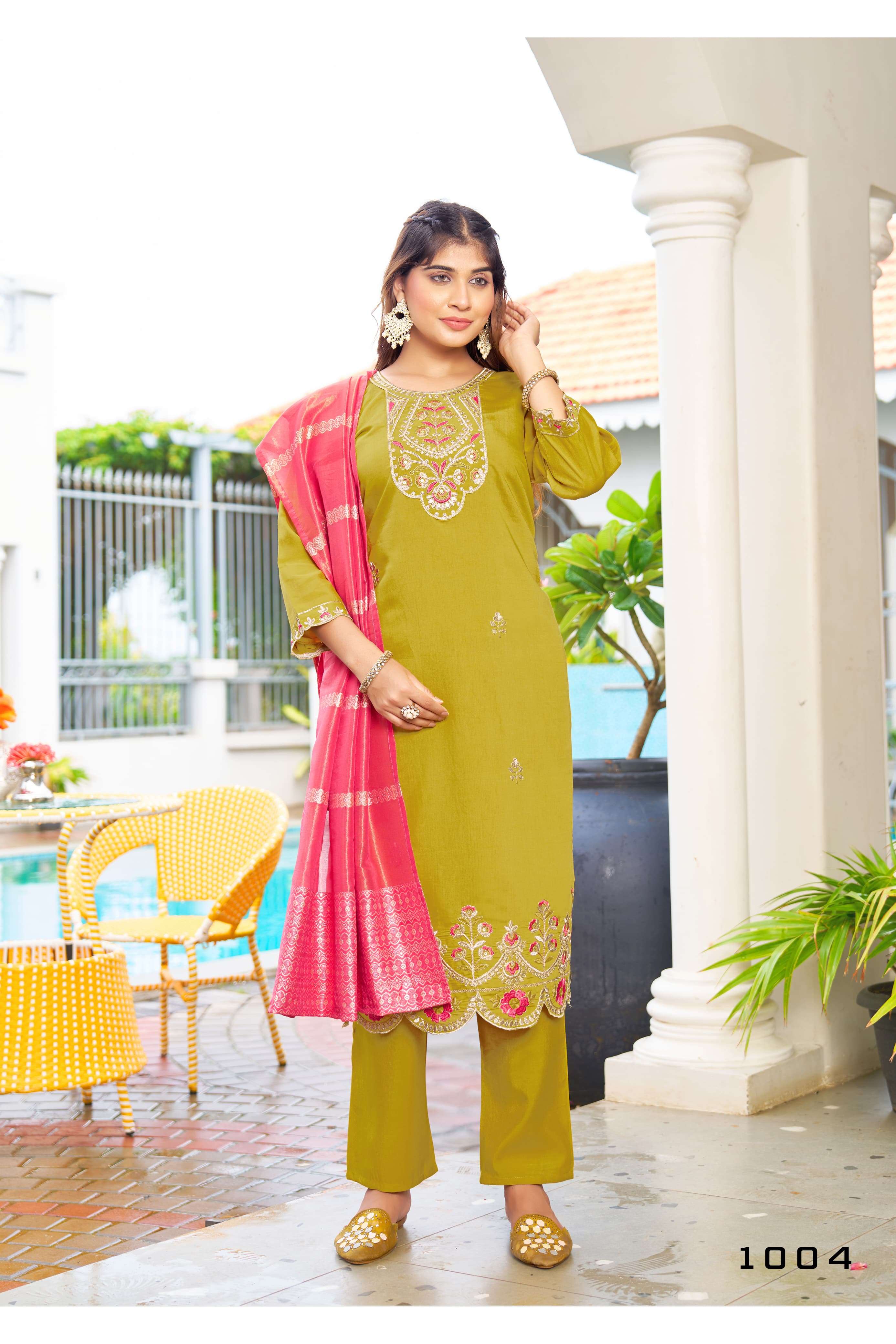 OSSM MAHEK EMBROIDERY DESIGNER READY MADE LADIES SUIT