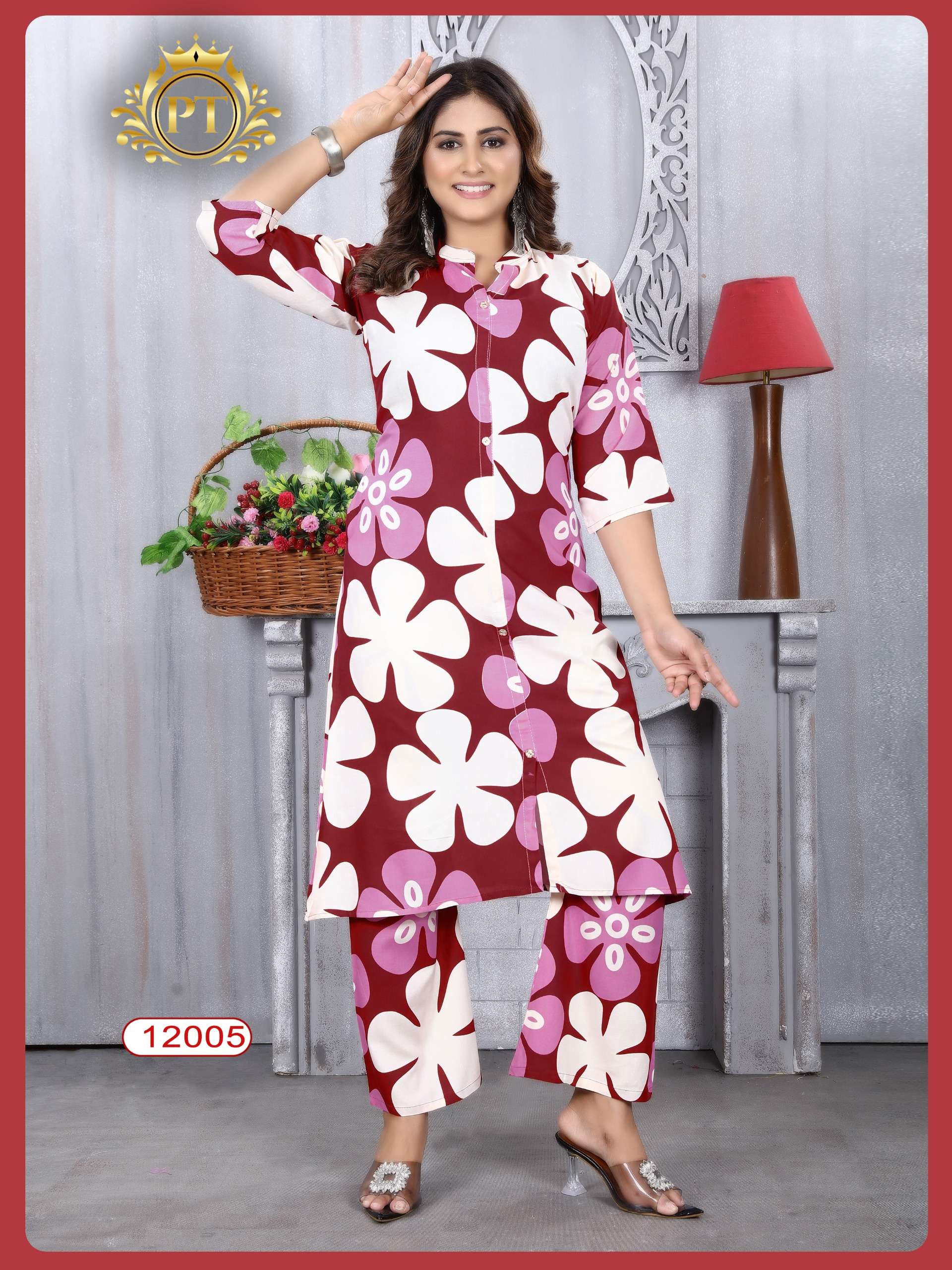 PADMAVATI TEXTILES DULHARI VOL 10 FANCY A LINE STYLE KURTI WITH BOTTOM SET