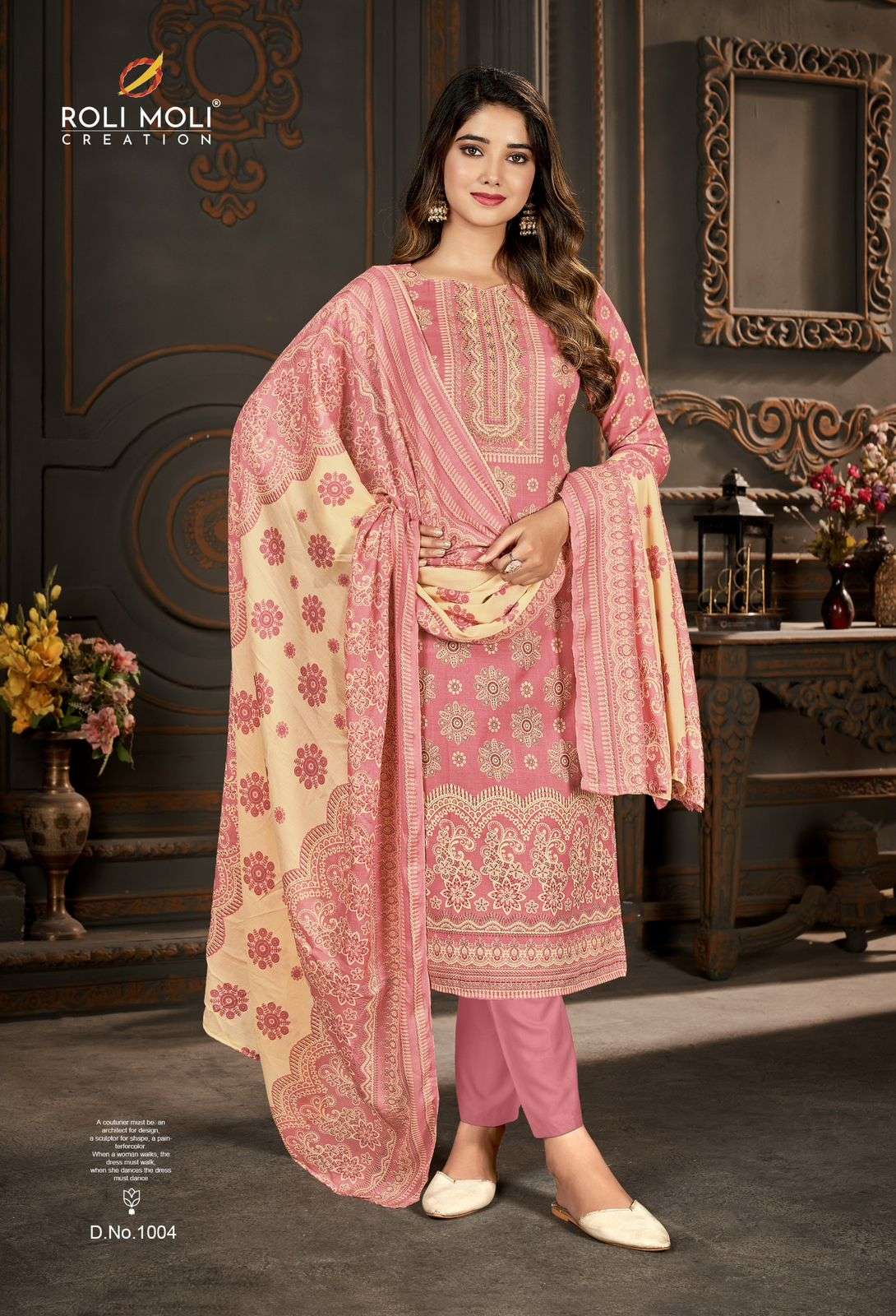 ROLI MOLI CREATION SIRAT VOL 11 COTTON PRINT WITH FANCY WORK SUIT