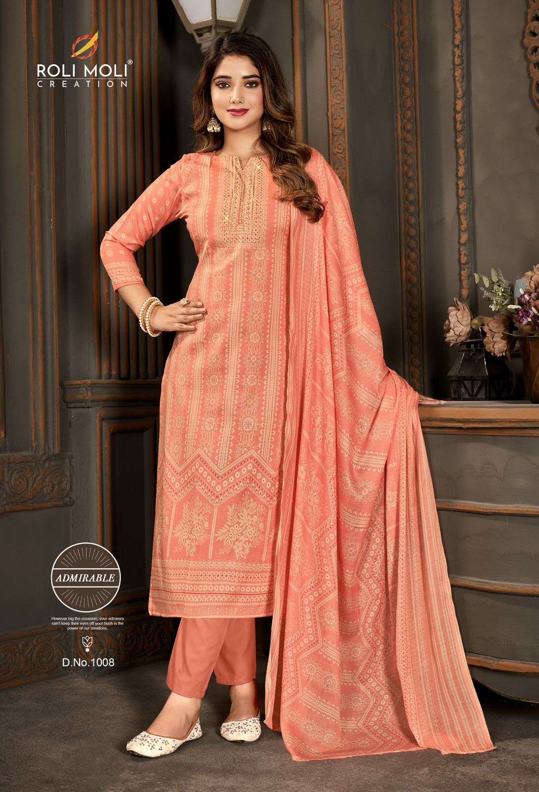 ROLI MOLI CREATION SIRAT VOL 11 COTTON PRINT WITH FANCY WORK SUIT