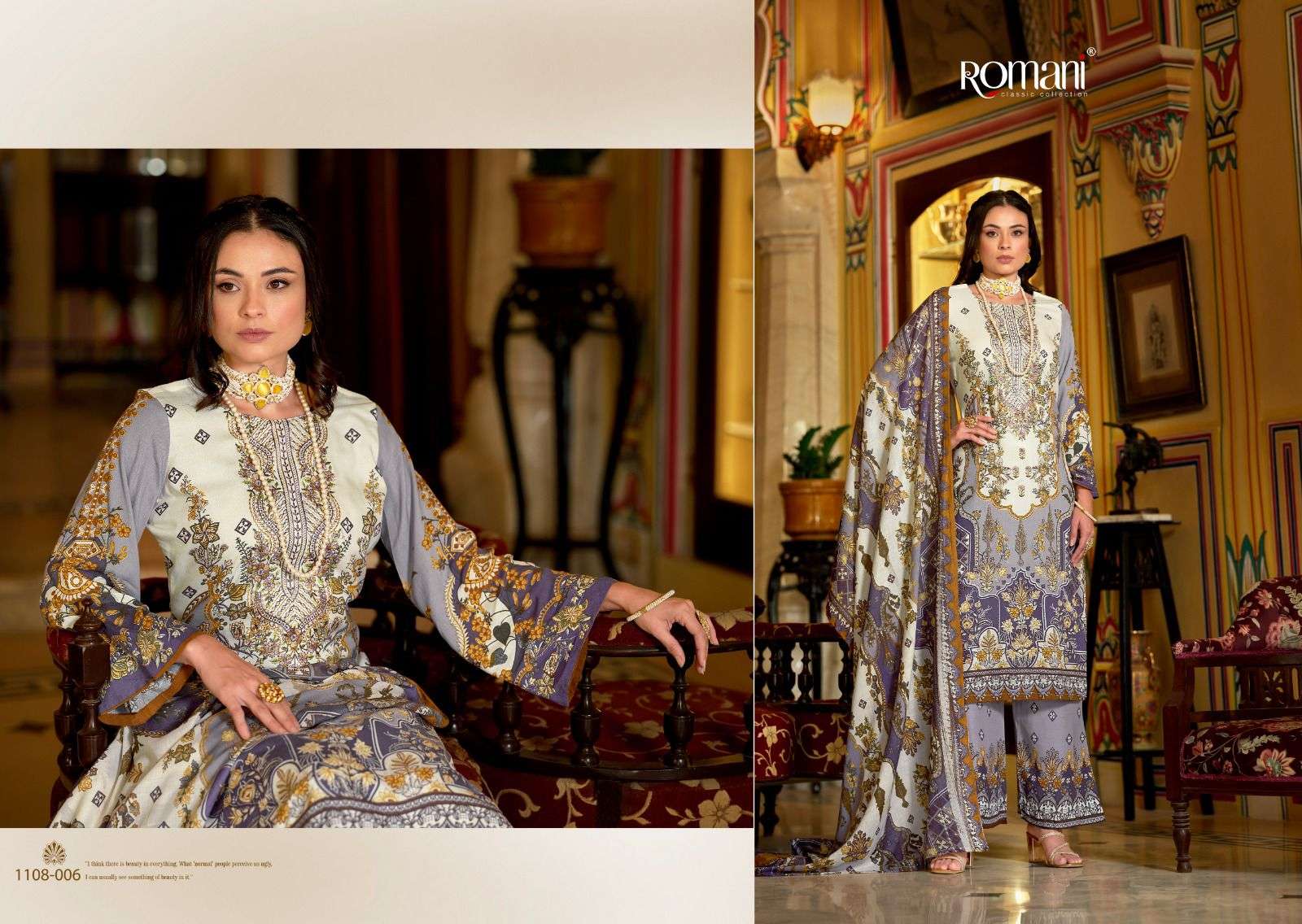 ROMANI MAHIRA VOL 2 COTTON DIGITAL PRINTS WITH FANCY WORKS SUIT